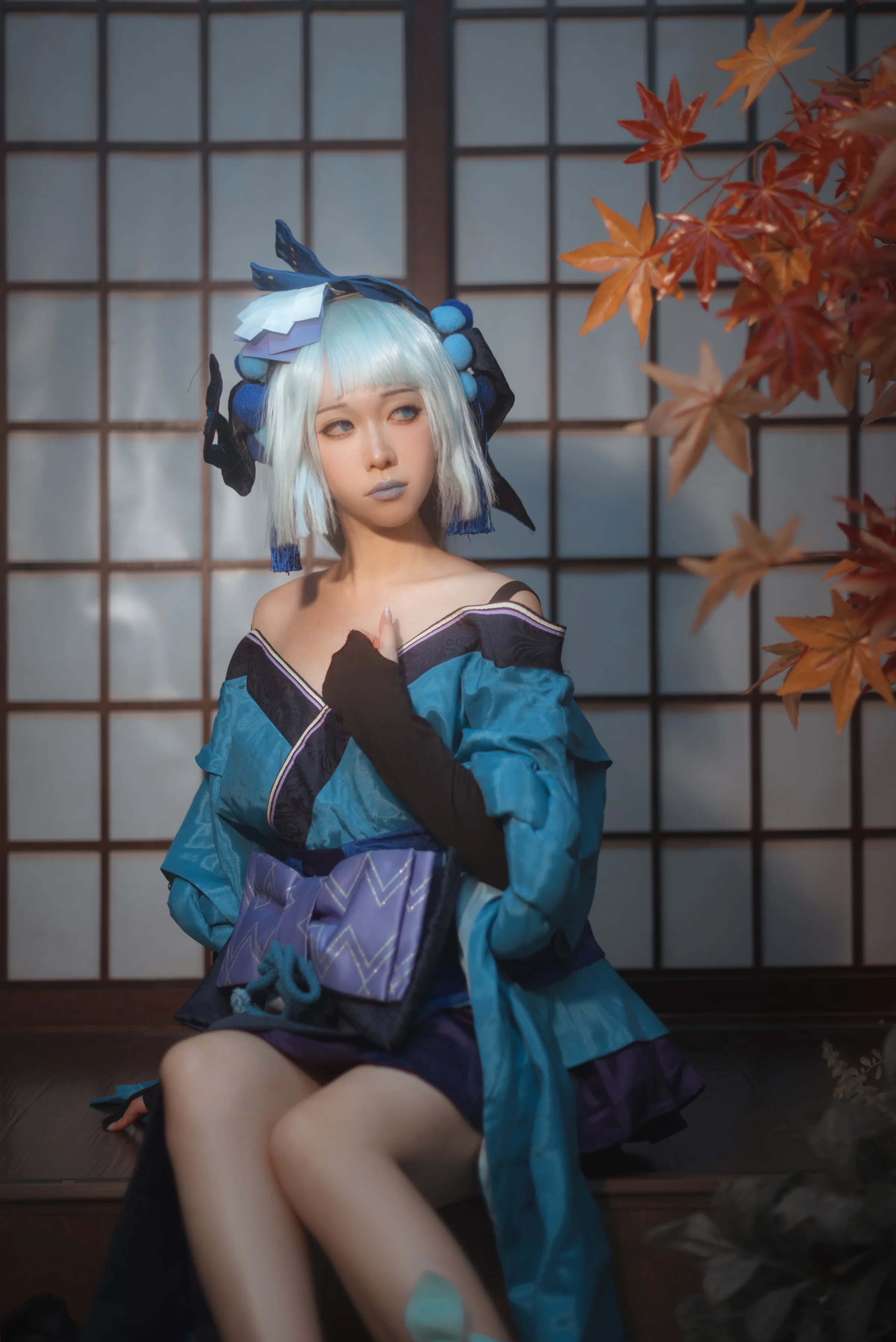 《阴阳师》青行灯COS写真