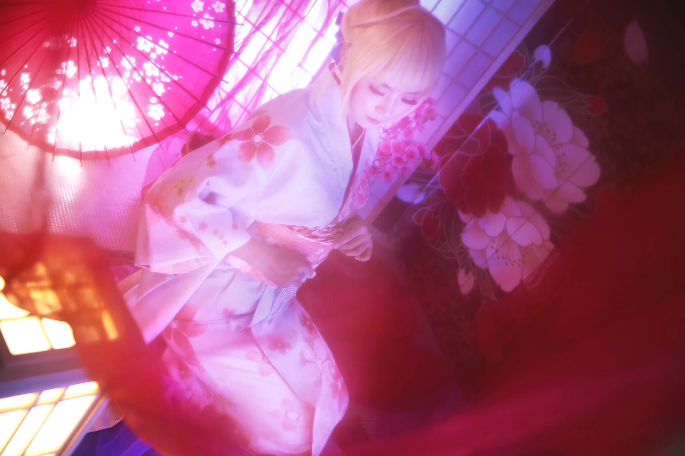 和服saber COS写真