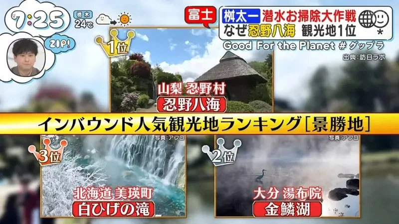 日本人氣觀光地《忍野八海》跟拍潛水員回收觀光客亂丟的硬幣｜高清图片集