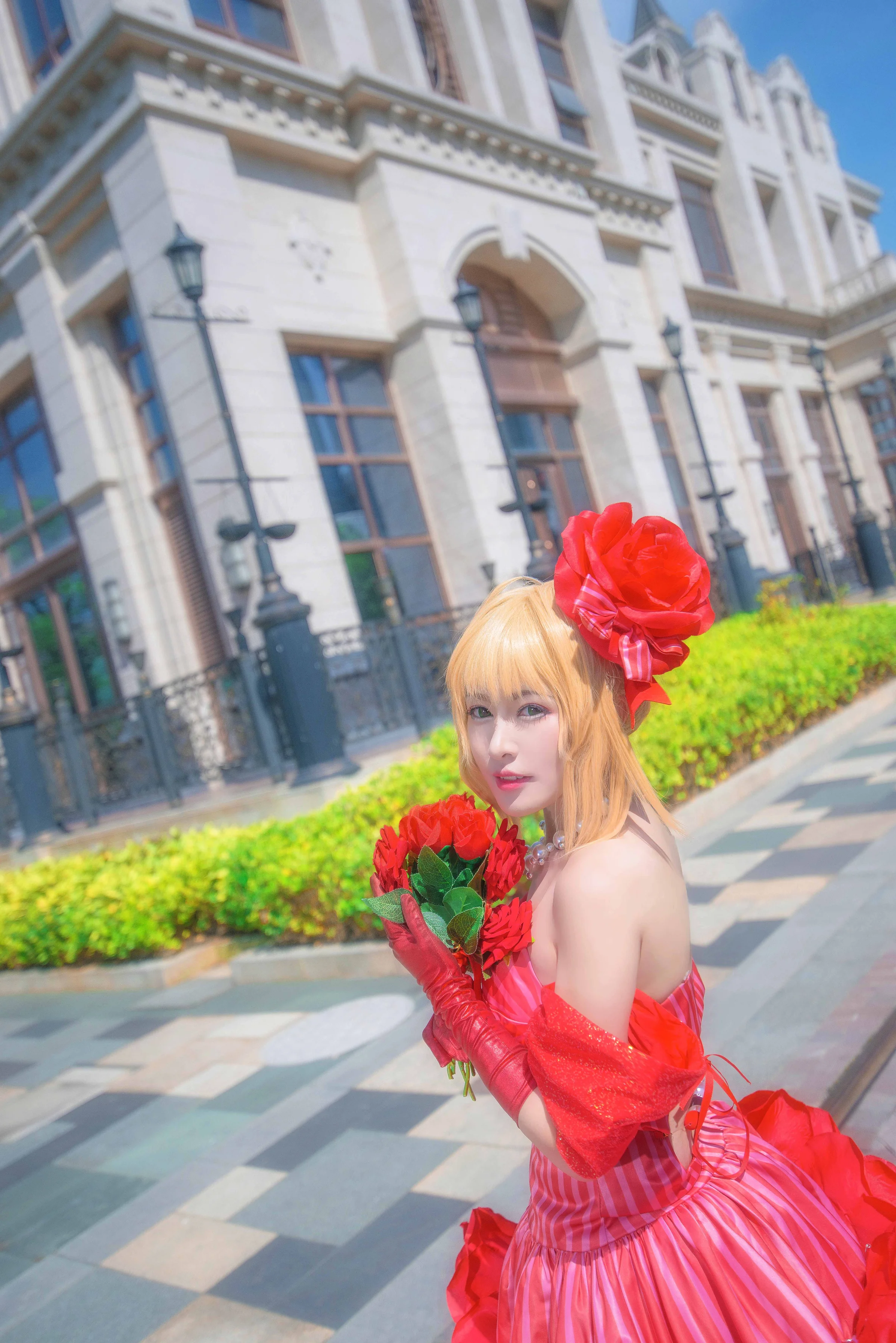 Fate/EXTRA 尼禄偶像皇帝手办ver COS写真