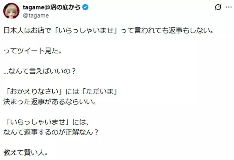 日本網友好奇店員說《歡迎光臨》該不該回覆呢？要回什麼好呢？｜高清图片集