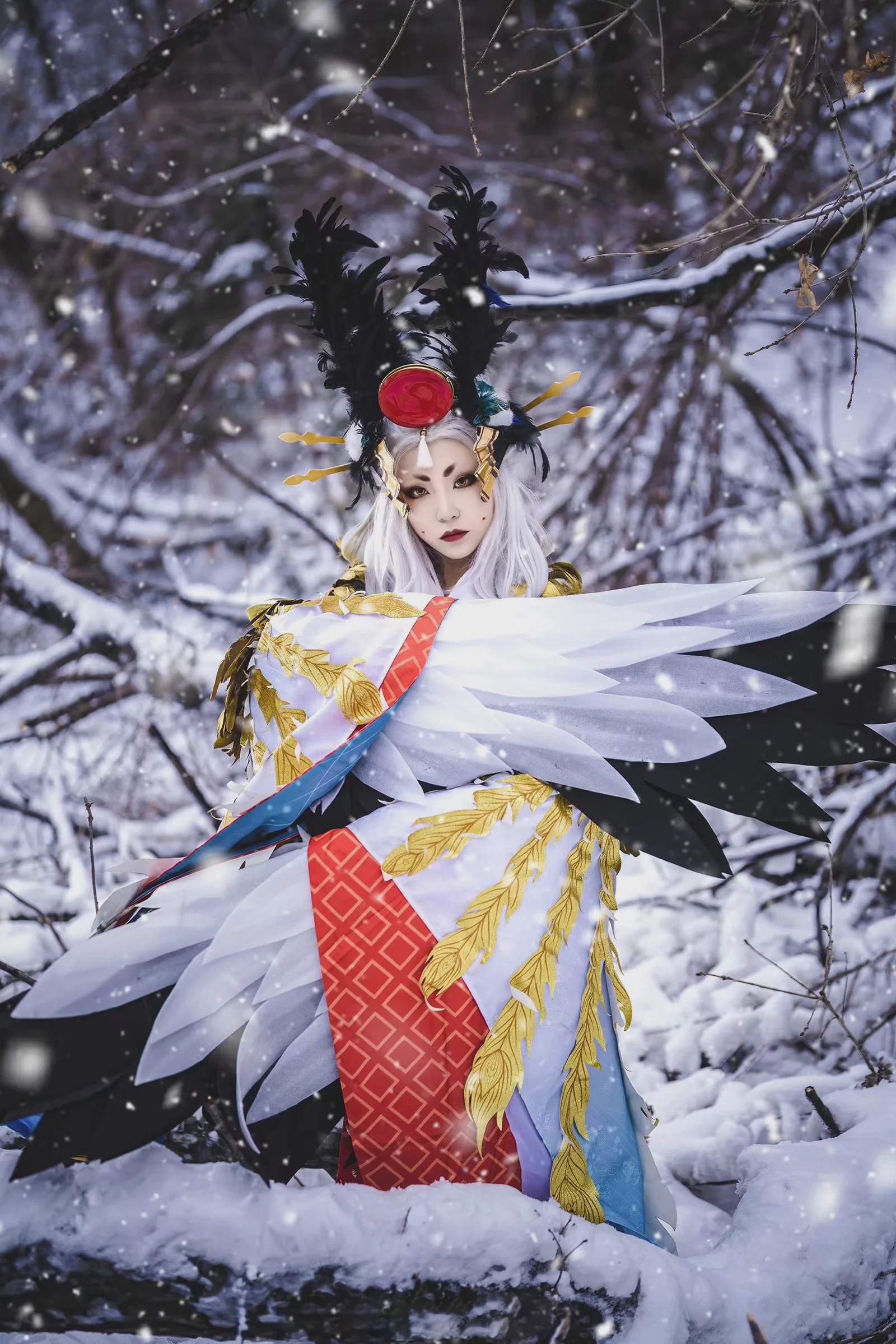 《阴阳师》姑获鸟COS写真