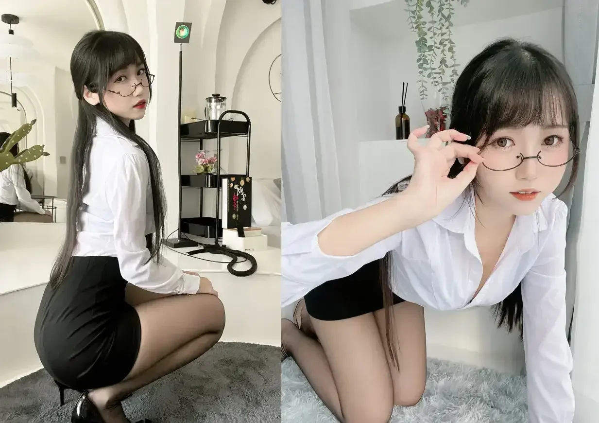 不呆猫 – 黑丝包臀裙OL｜高清图片集