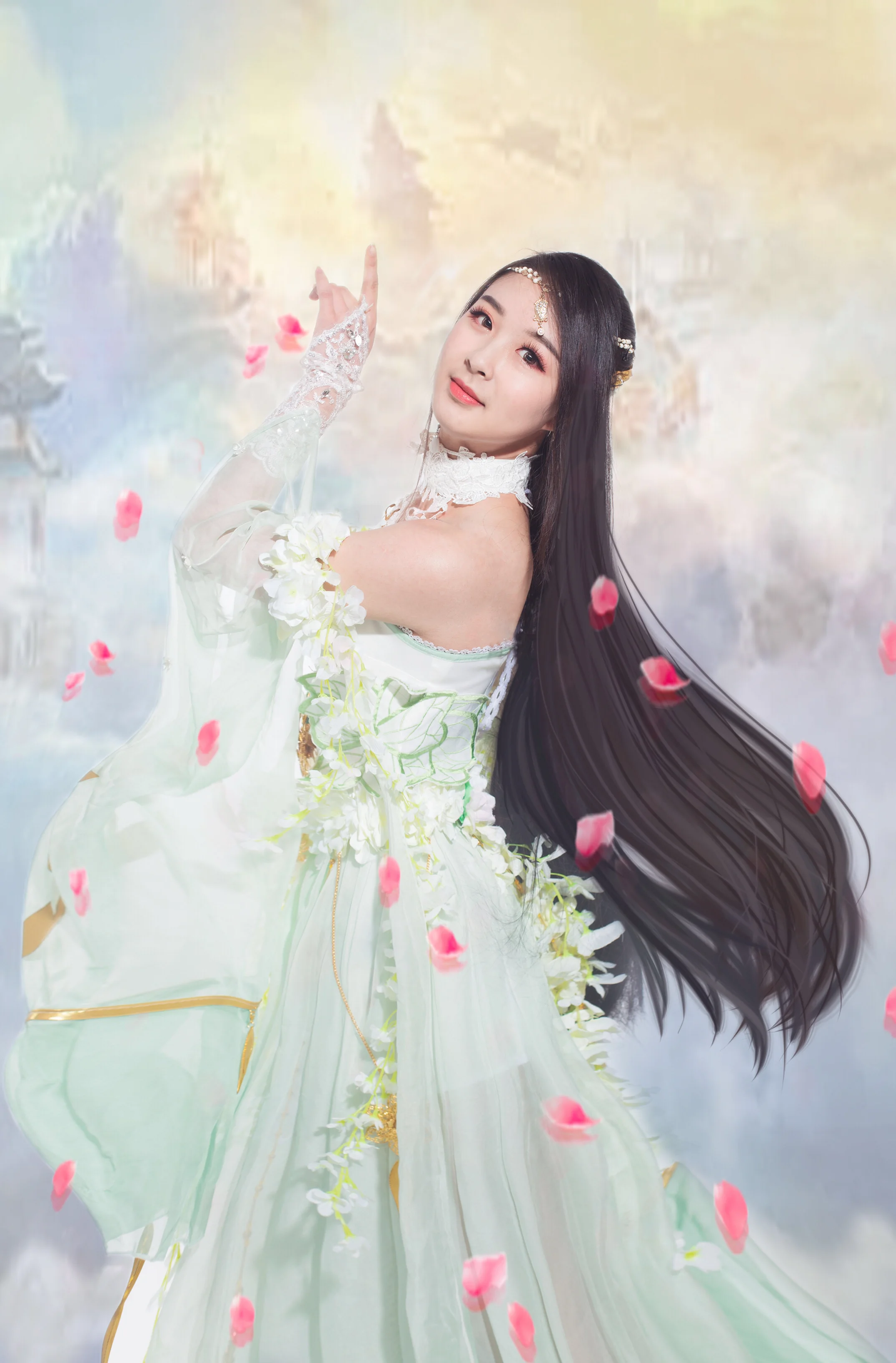 心王·陌上花COS写真陌上人如玉，花开世无双
