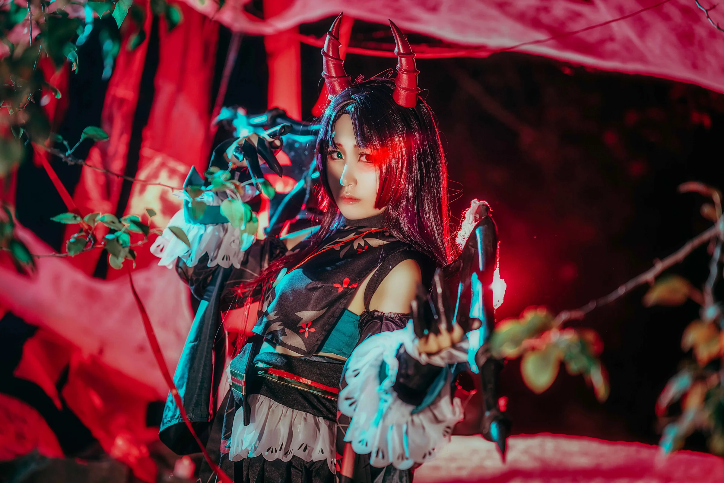 阴阳师吸血姬紫裘碧染COS写真
