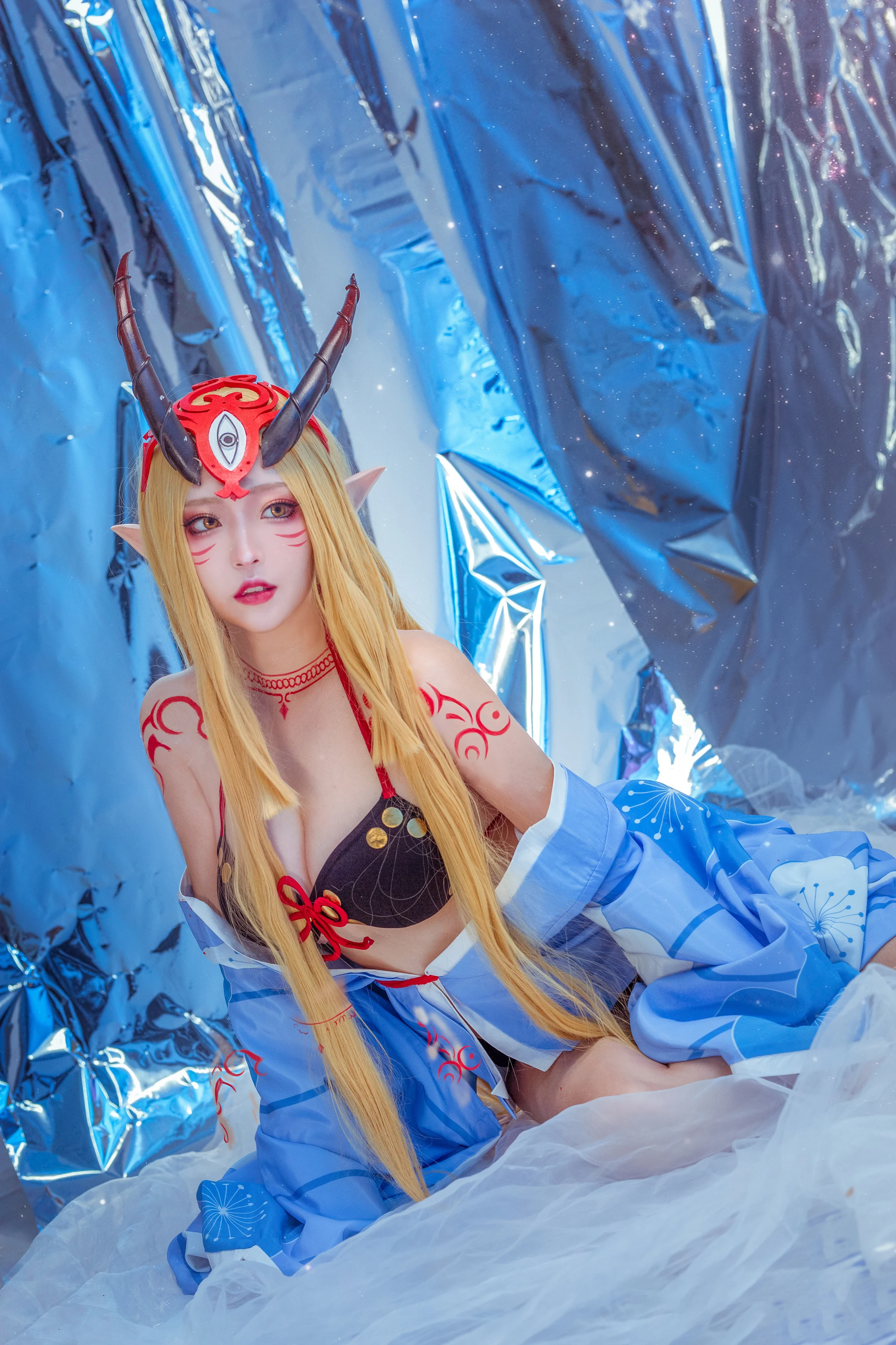 fate/grandorde茨木童子泳装COS写真