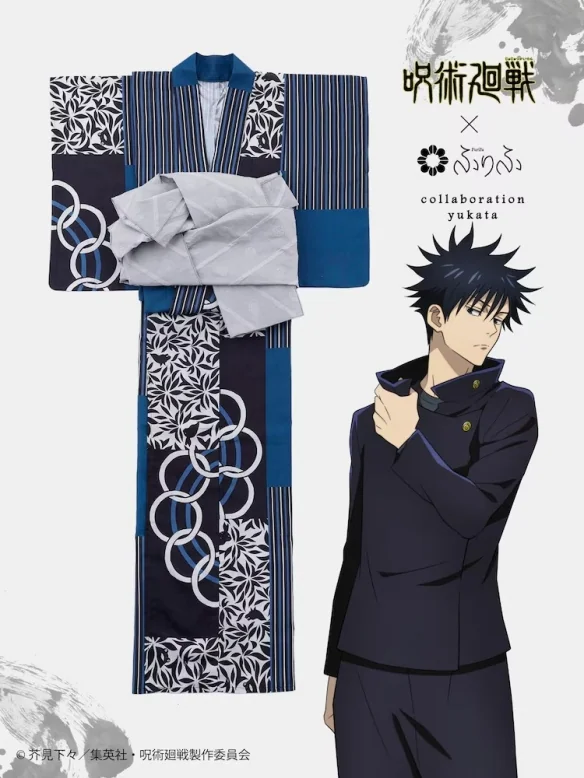 动画《咒术回战》与和服品牌ふりふ合作浴衣发售｜高清图片集