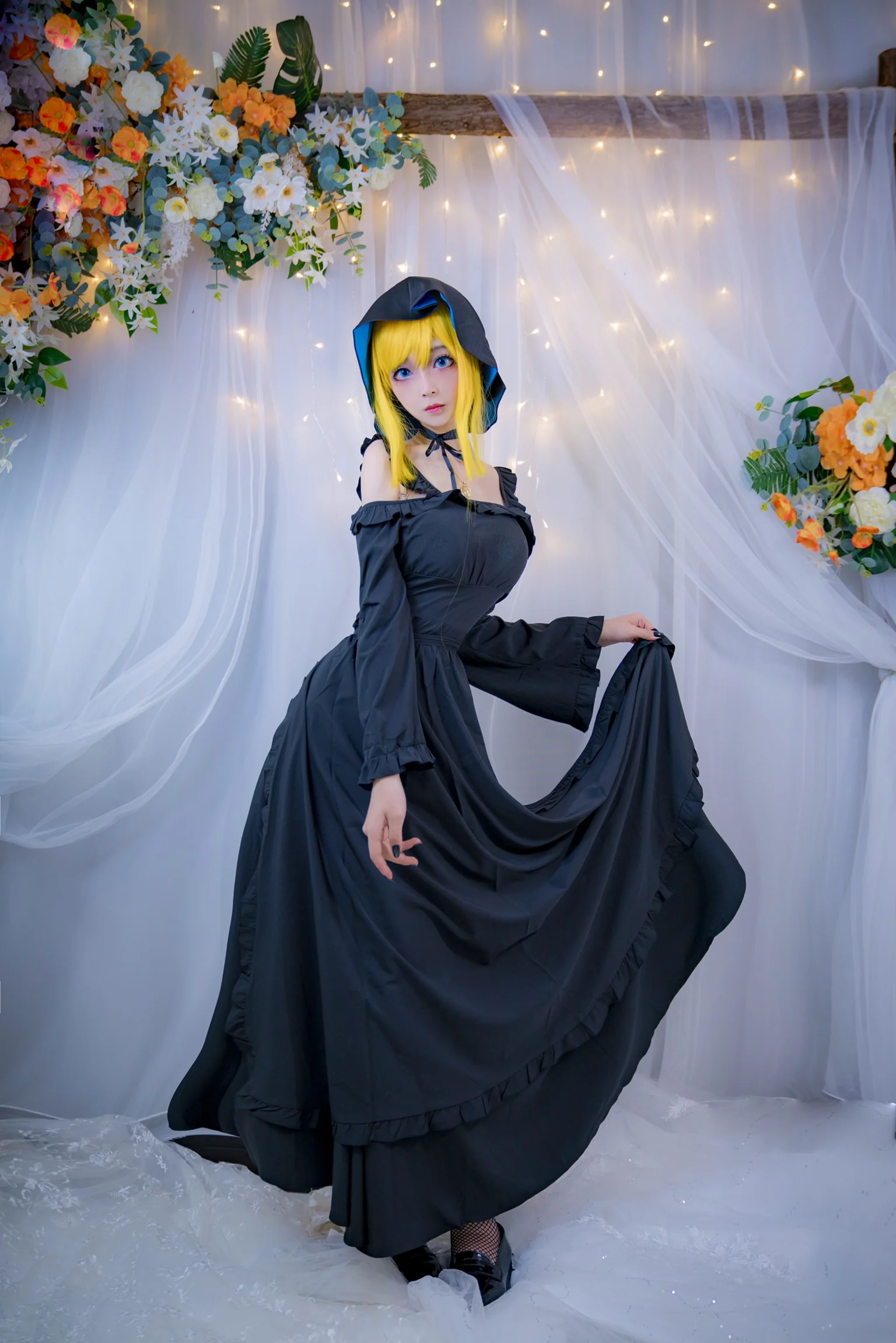 死神少爷与黑女仆COS写真