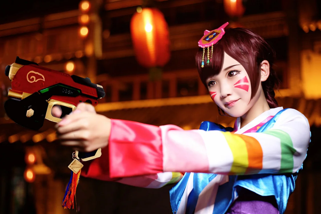 守望先锋旧正dva COS写真