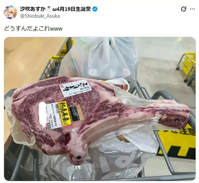 VTuber傻眼《女兒抱著戰斧牛排不放》只好買回家實現她的願望了｜高清图片集