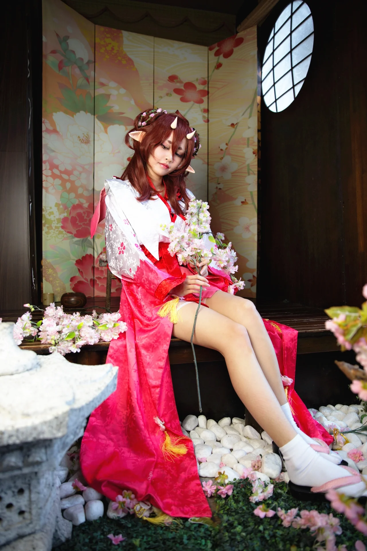 阴阳师桃花妖COS写真