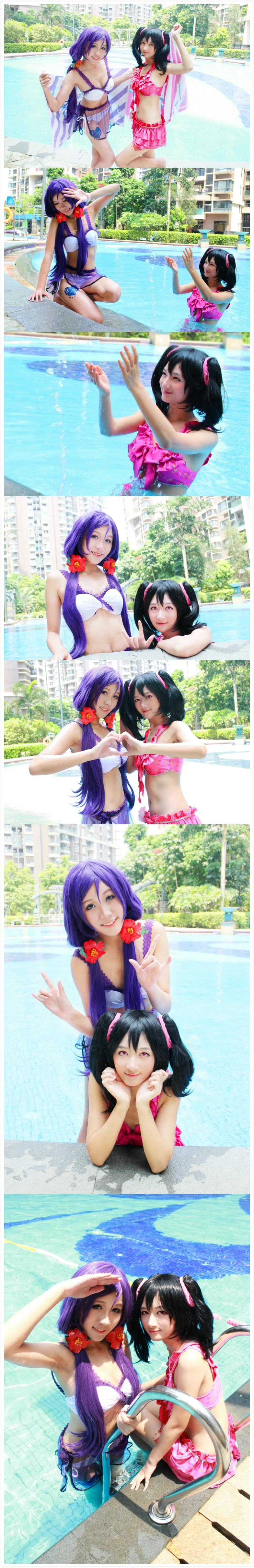 lovelive真夏水着.希妮ver.COS写真
