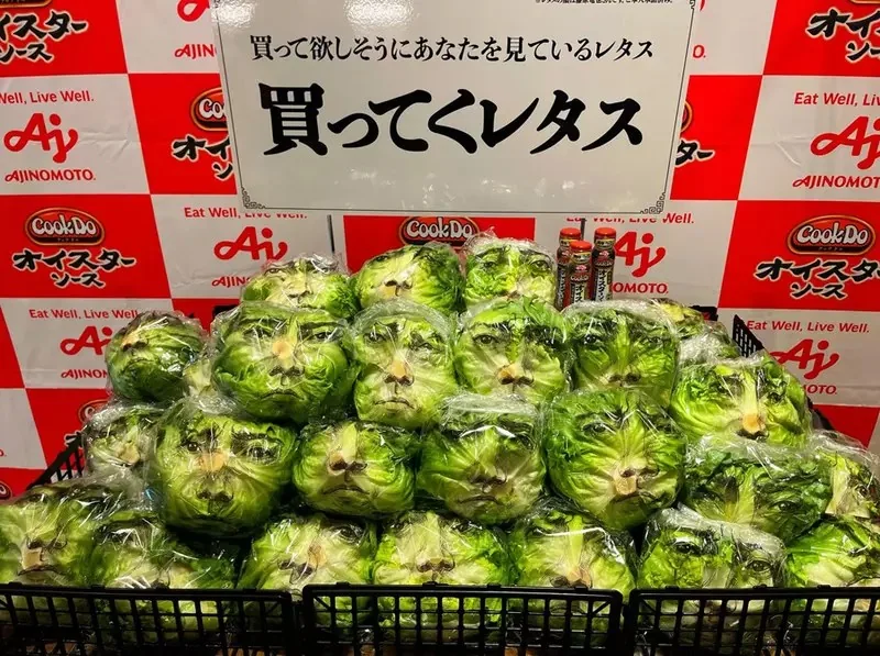 《藤原龍也萵苣包裝》為了促進蔬菜的消費找來大明星借臉，結果廠商還真的只有借臉而已啊(汗)｜高清图片集
