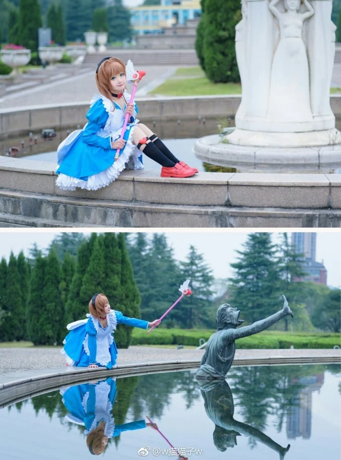 魔卡少女樱小樱爱丽丝COS写真