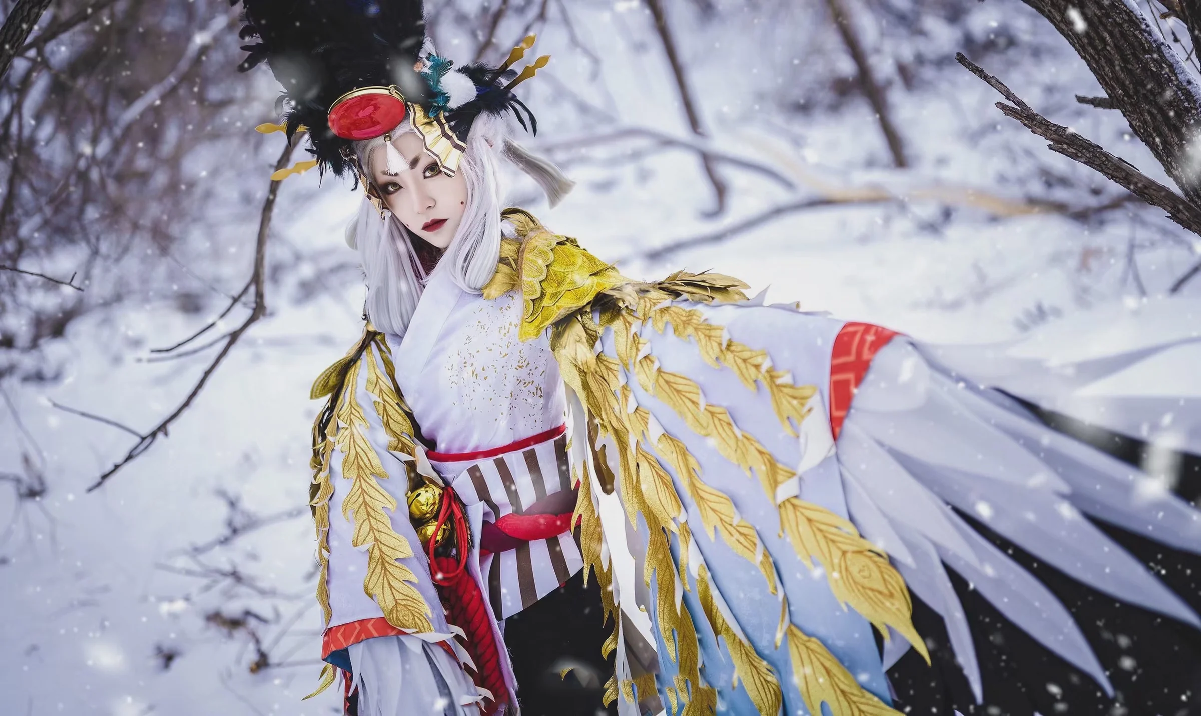 《阴阳师》姑获鸟COS写真