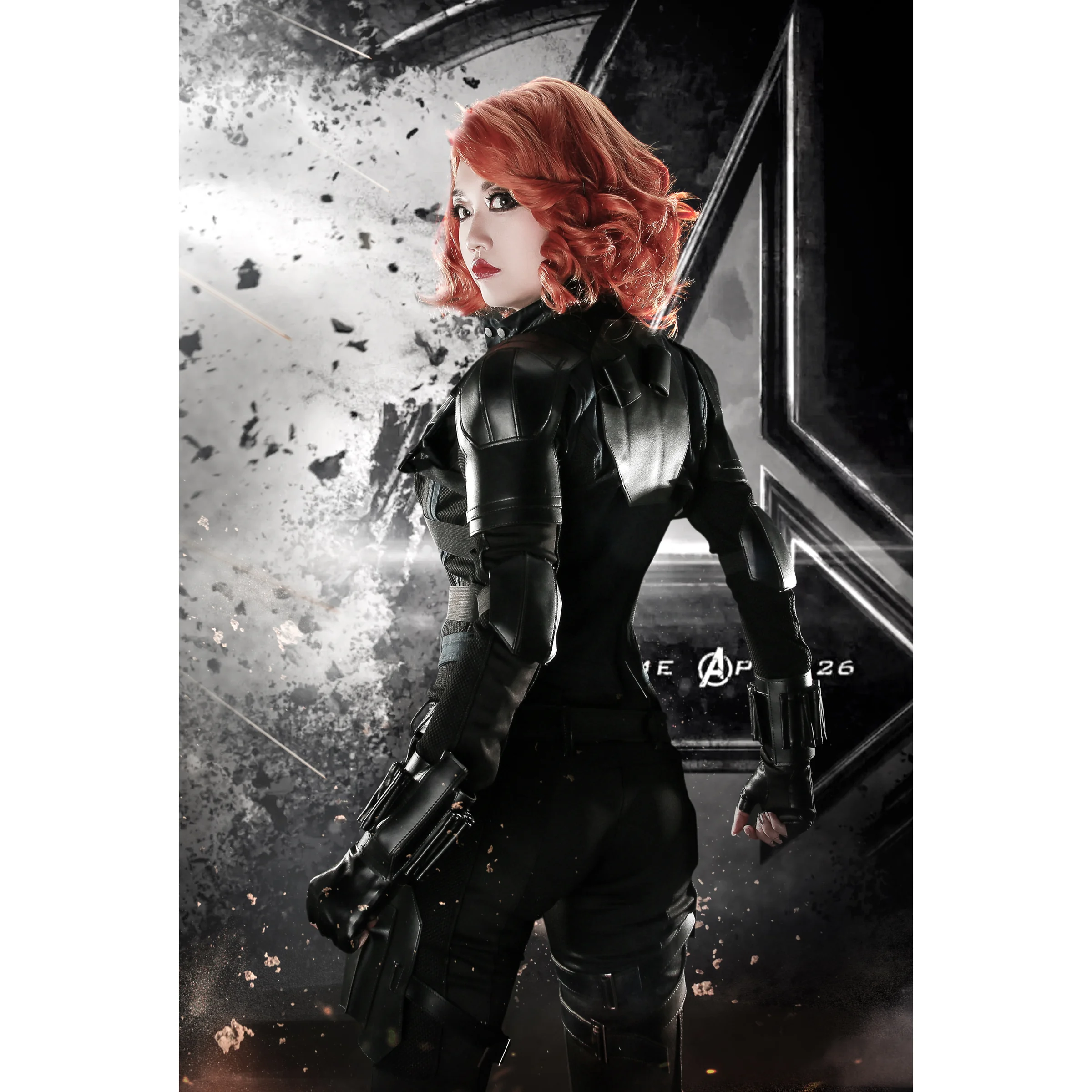 黑寡妇 black widow COS写真
