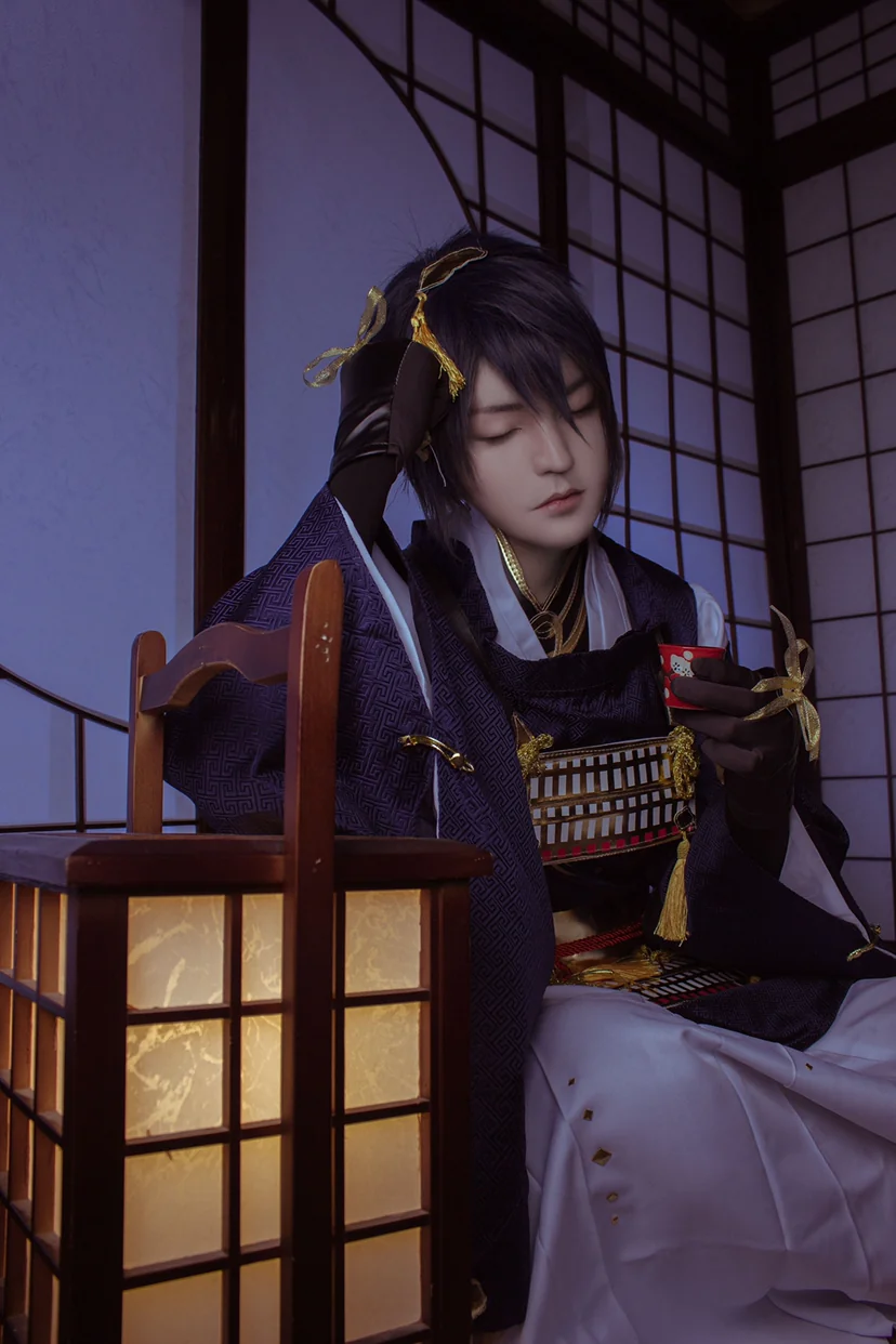 刀剑乱舞 三日月宗近COS写真