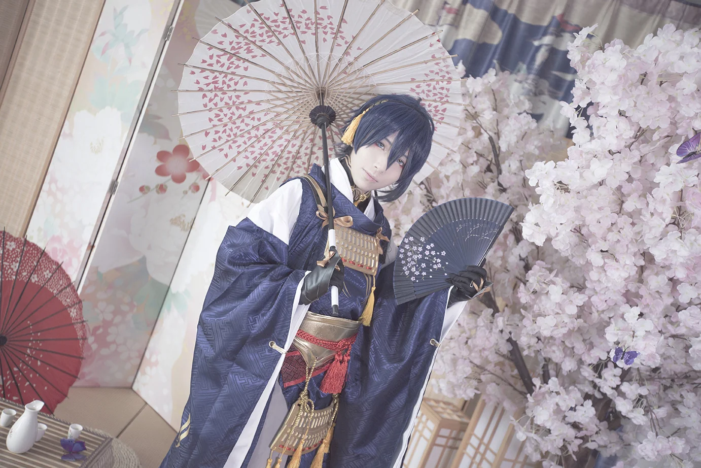 刀剑乱舞三日月宗近COS写真