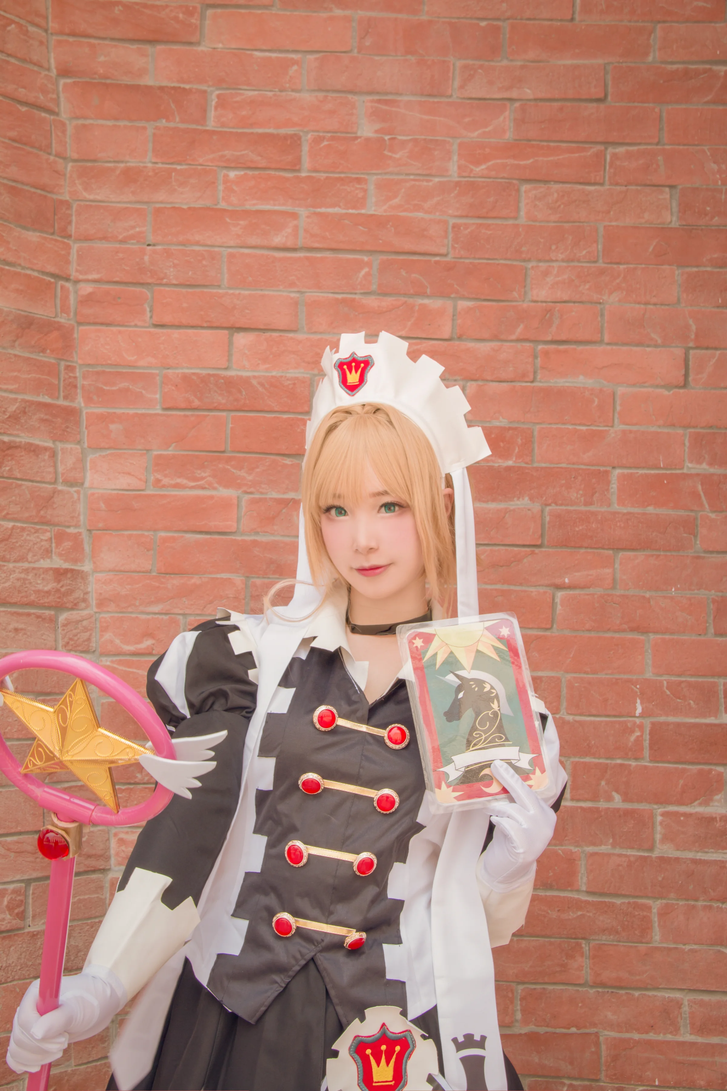 魔卡少女樱-黑白棋COS写真