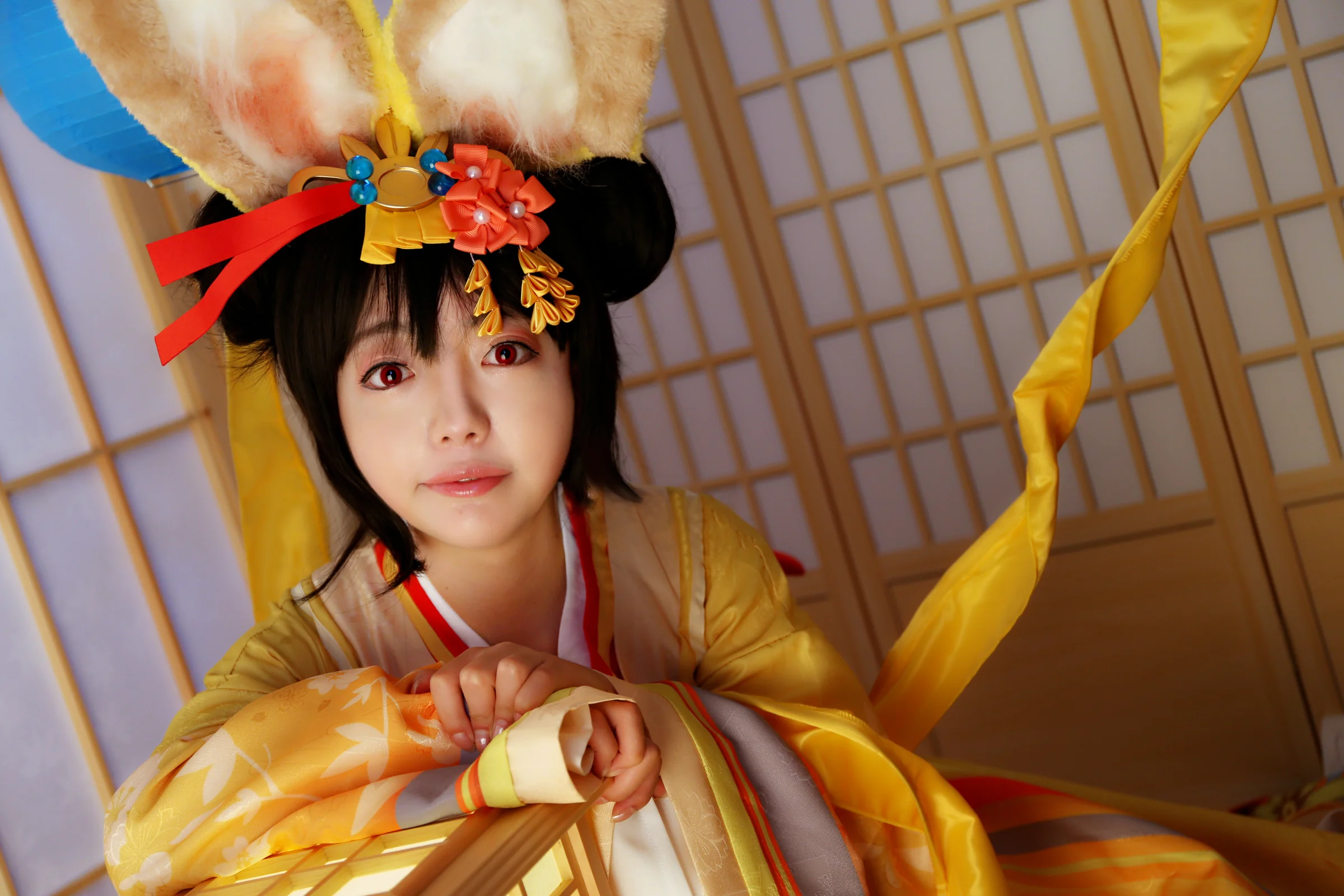 阴阳师山兔稚兔童心COS写真