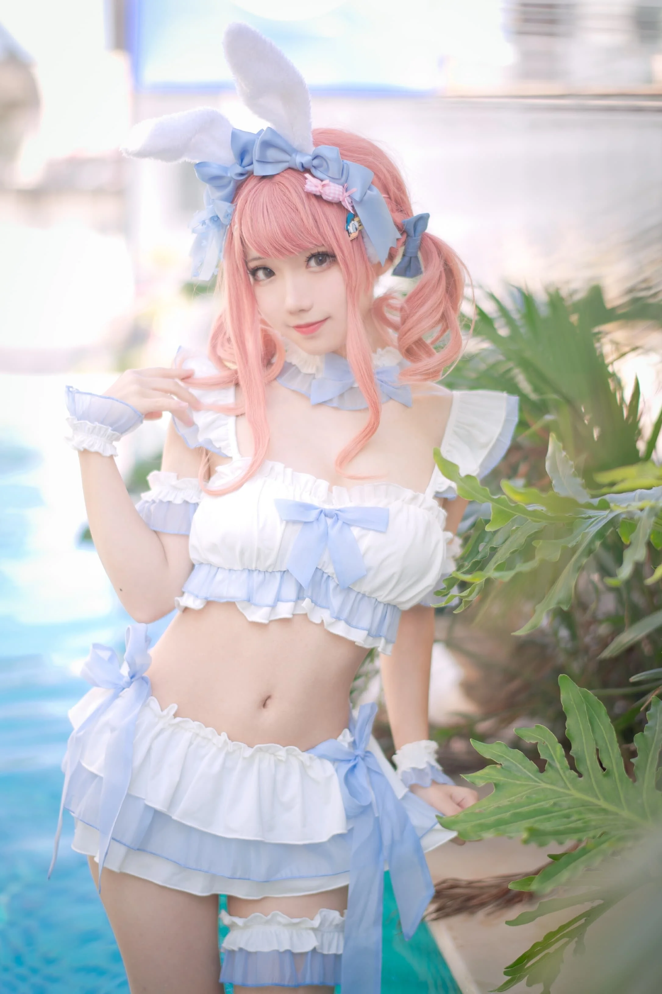 花柒Hana 夏日甜芯泳装写真