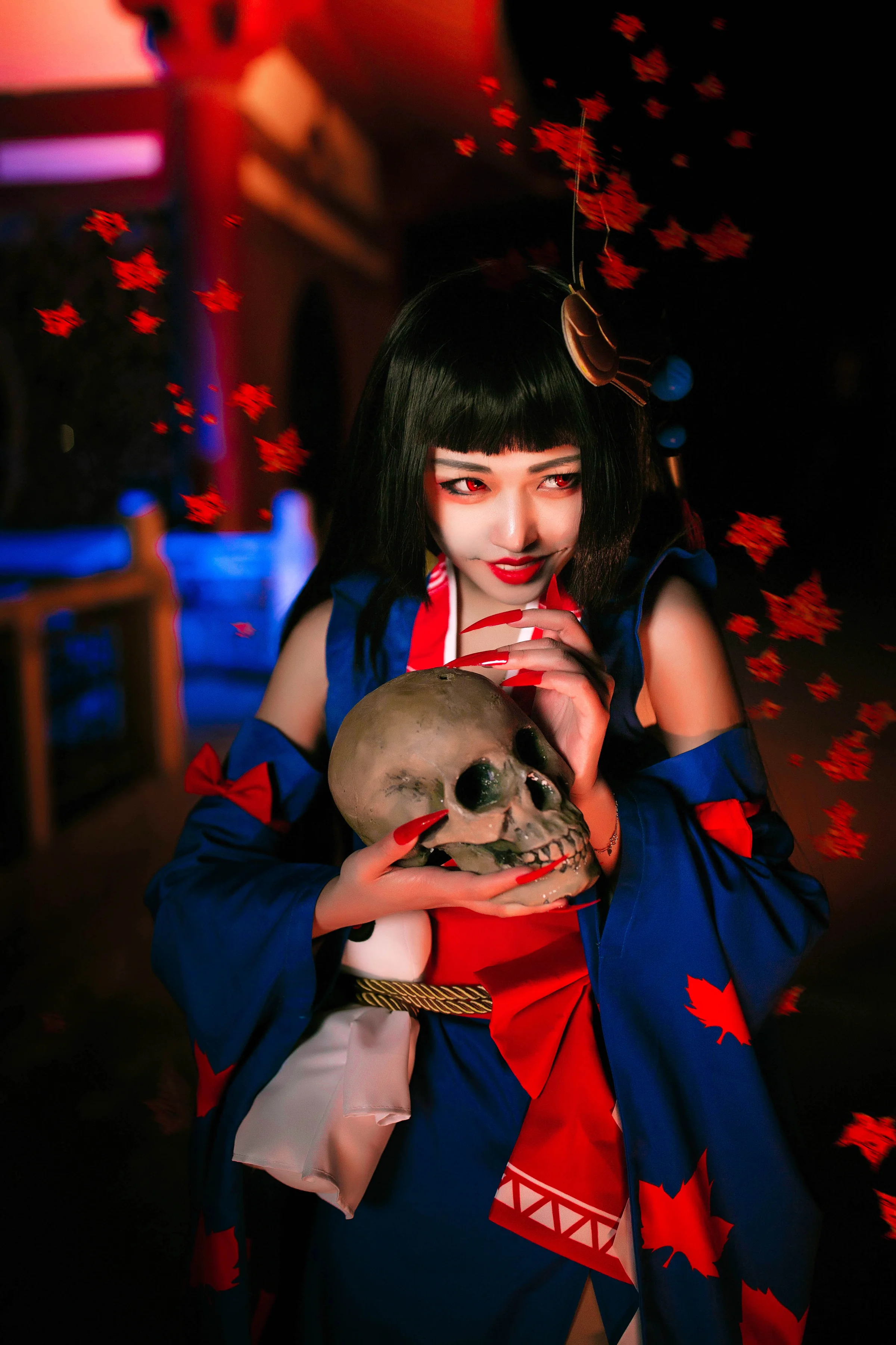 《阴阳师》鬼女红叶COS写真