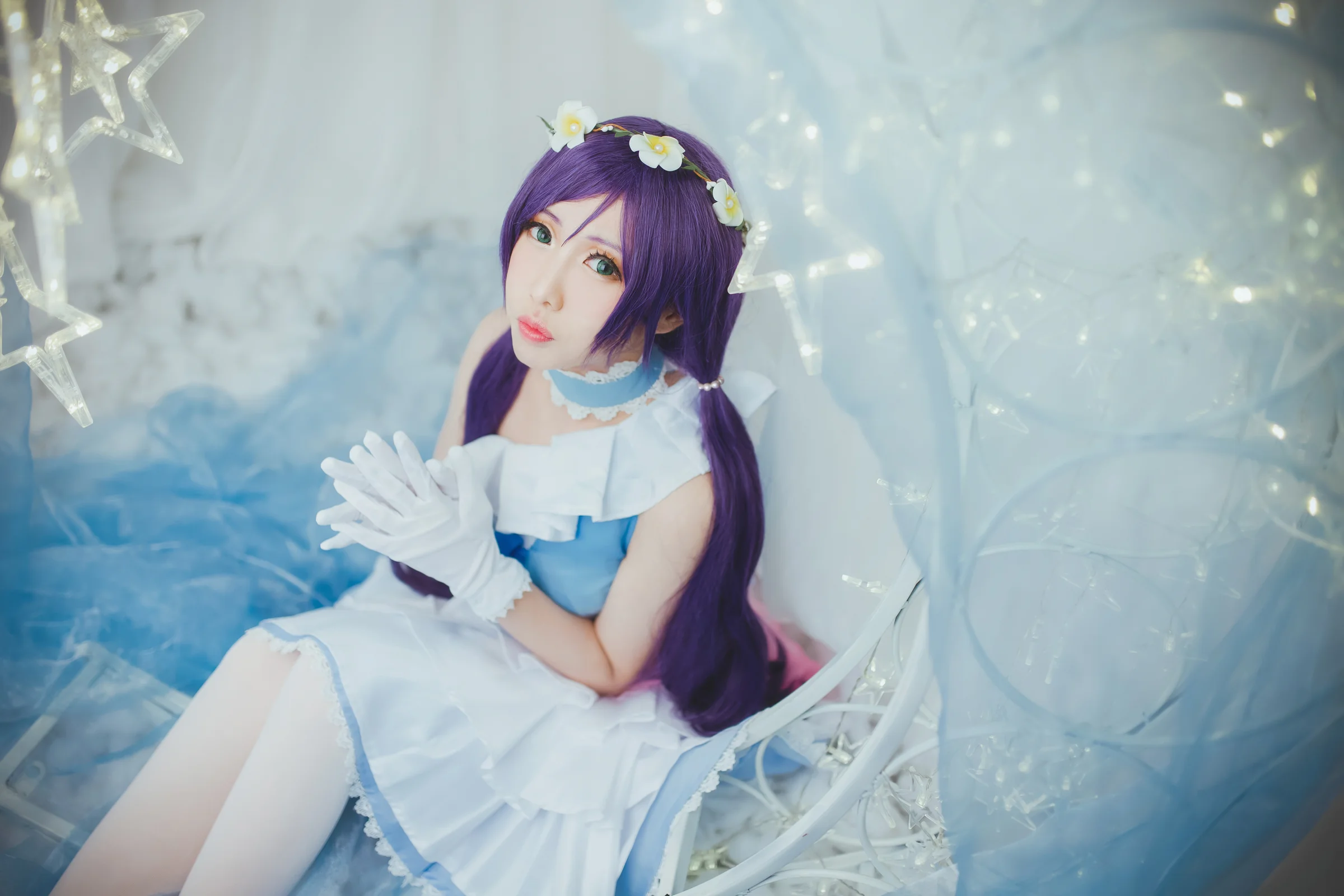 TYA事务所 lovelive 蓝纱打歌服东条希 COS写真
