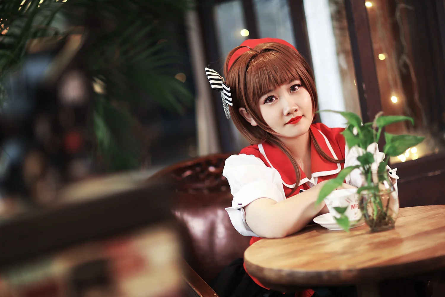 魔卡少女樱 红黑clamp插画樱COS写真