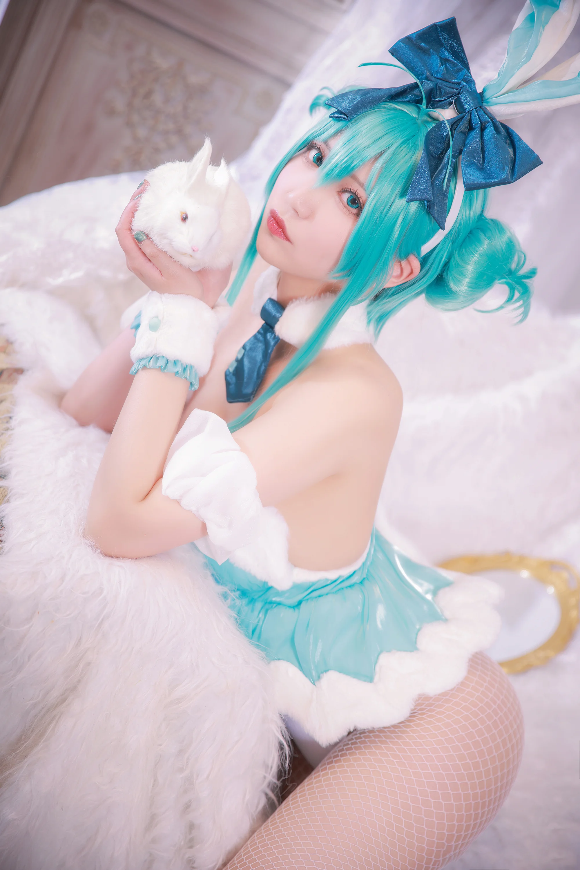 初音未来 白兔女郎 COS写真