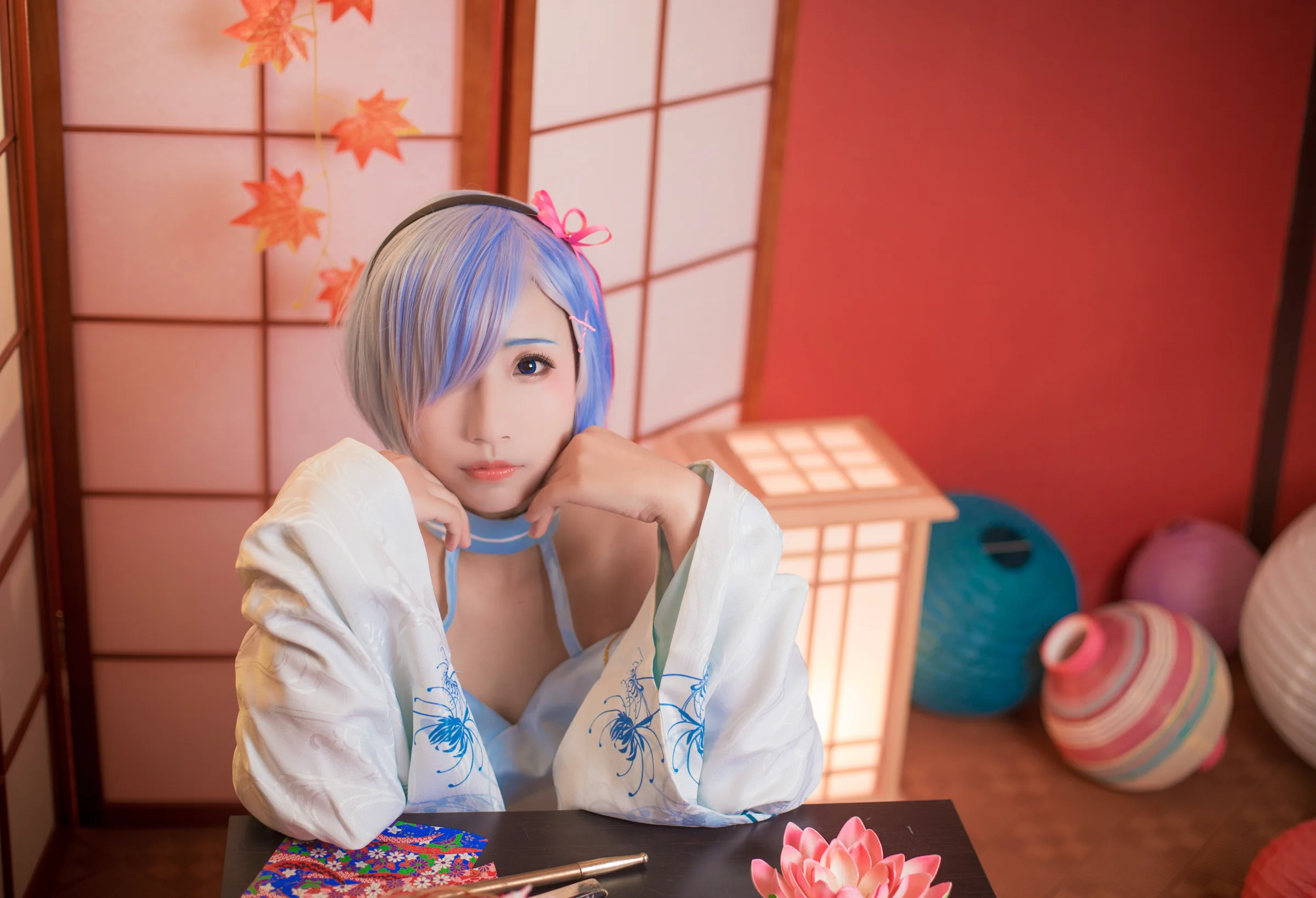 Re:从零开始的异世界生活雷姆COS写真，雷姆最喜欢姐姐了