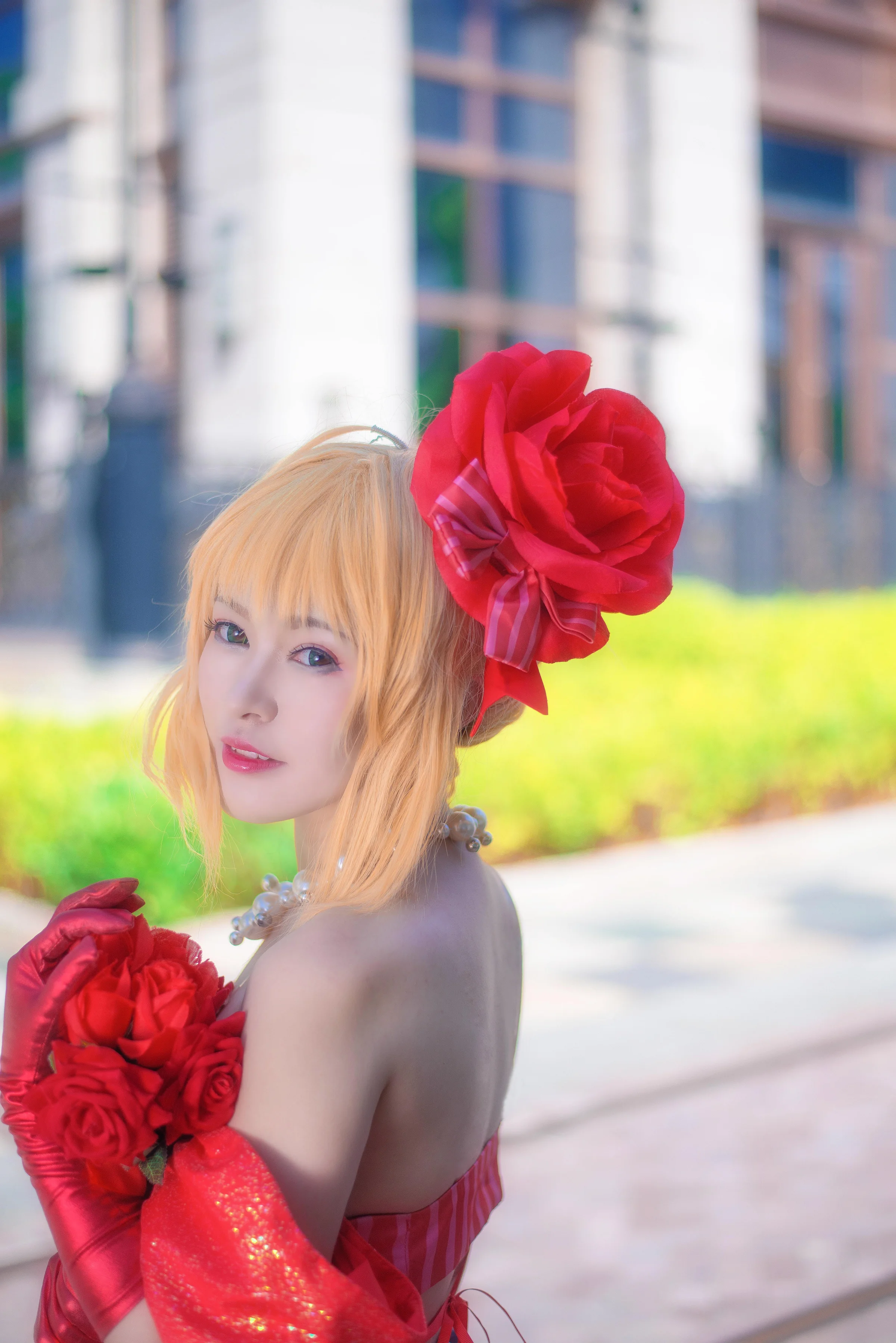 Fate/EXTRA 尼禄偶像皇帝手办ver COS写真