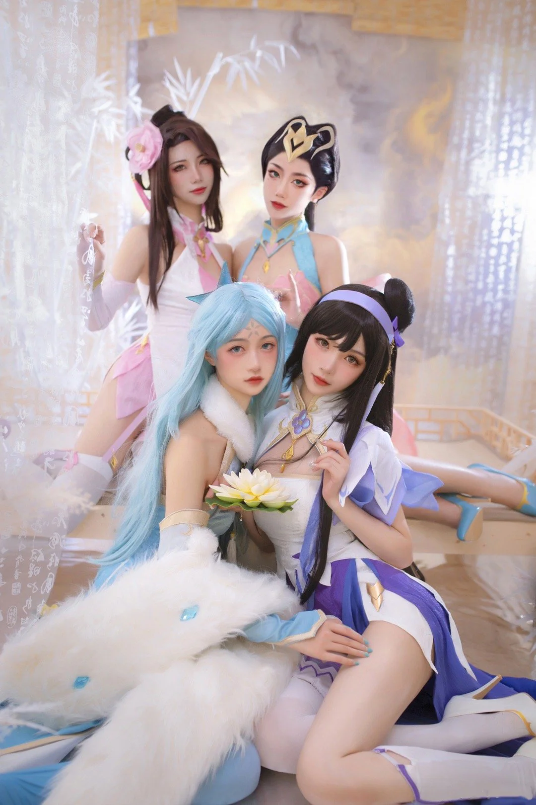 《王者荣耀》四大美女同人旗袍COS写真