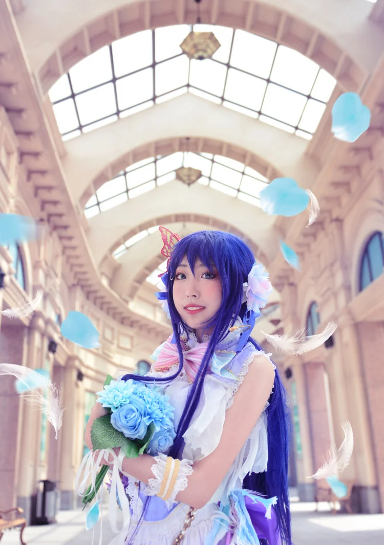 Love Live！白色情人节 园田海未COS写真