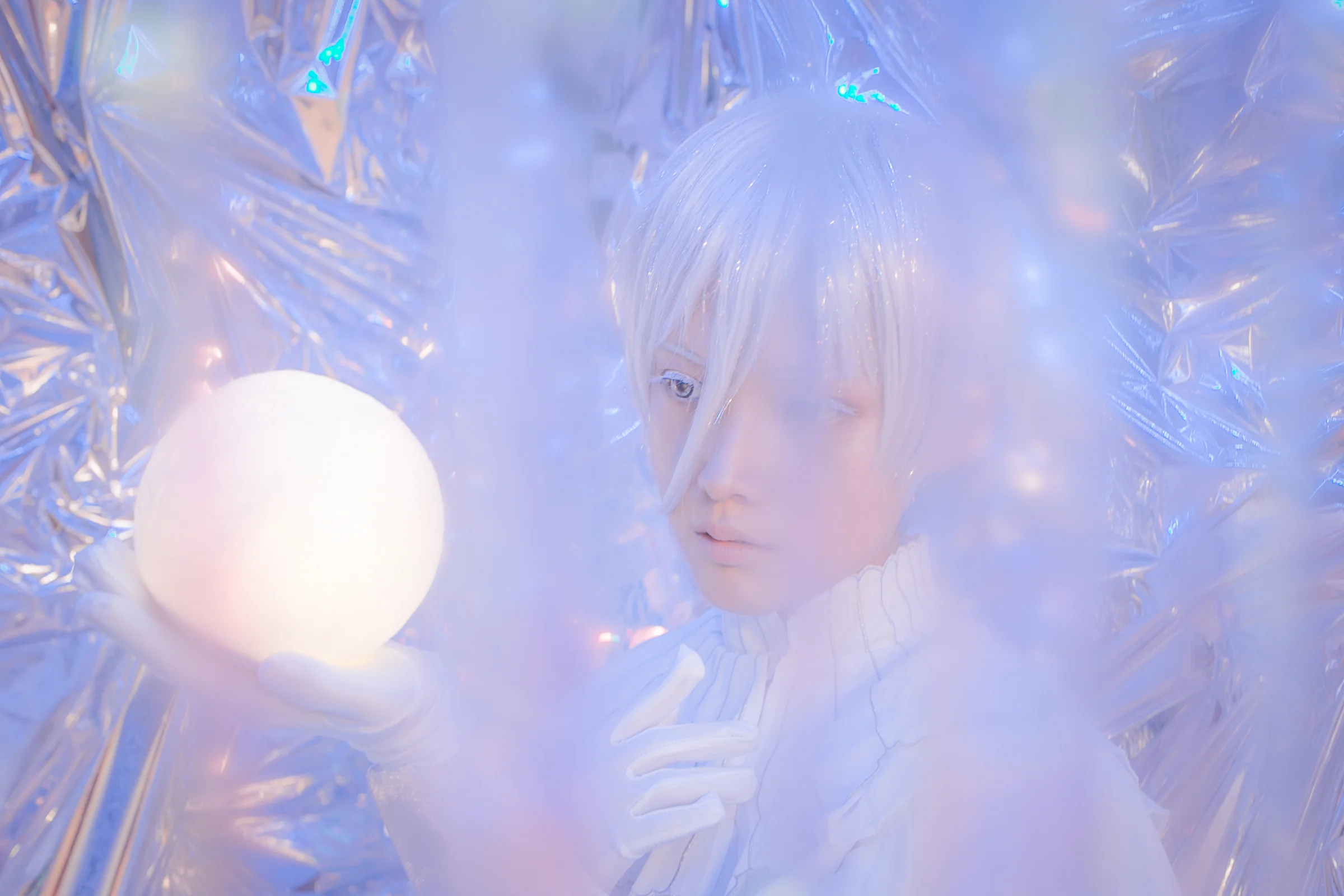 宝石之国 南极石月之礼服同人COS写真