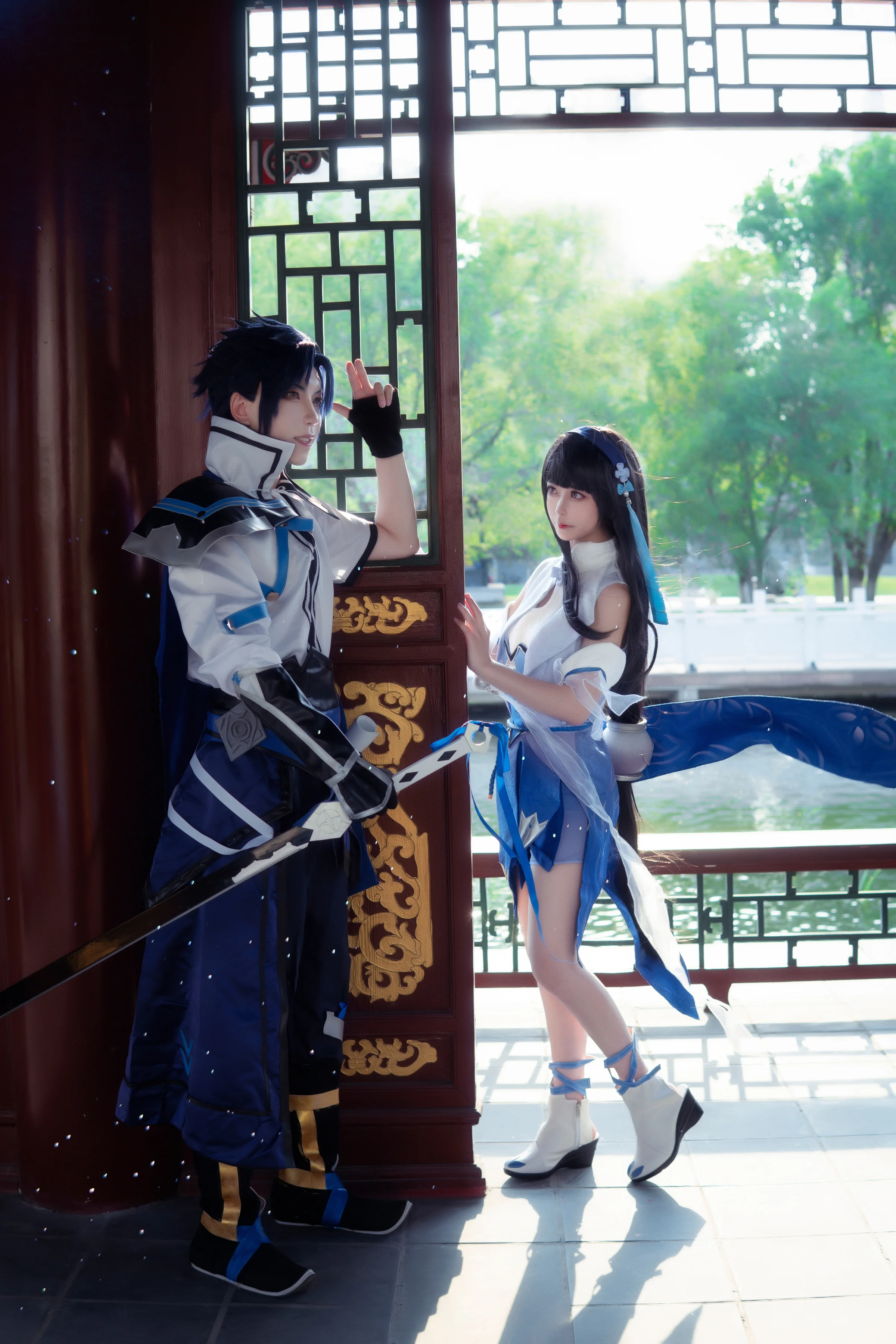 《王者荣耀》西施&东方曜COS写真