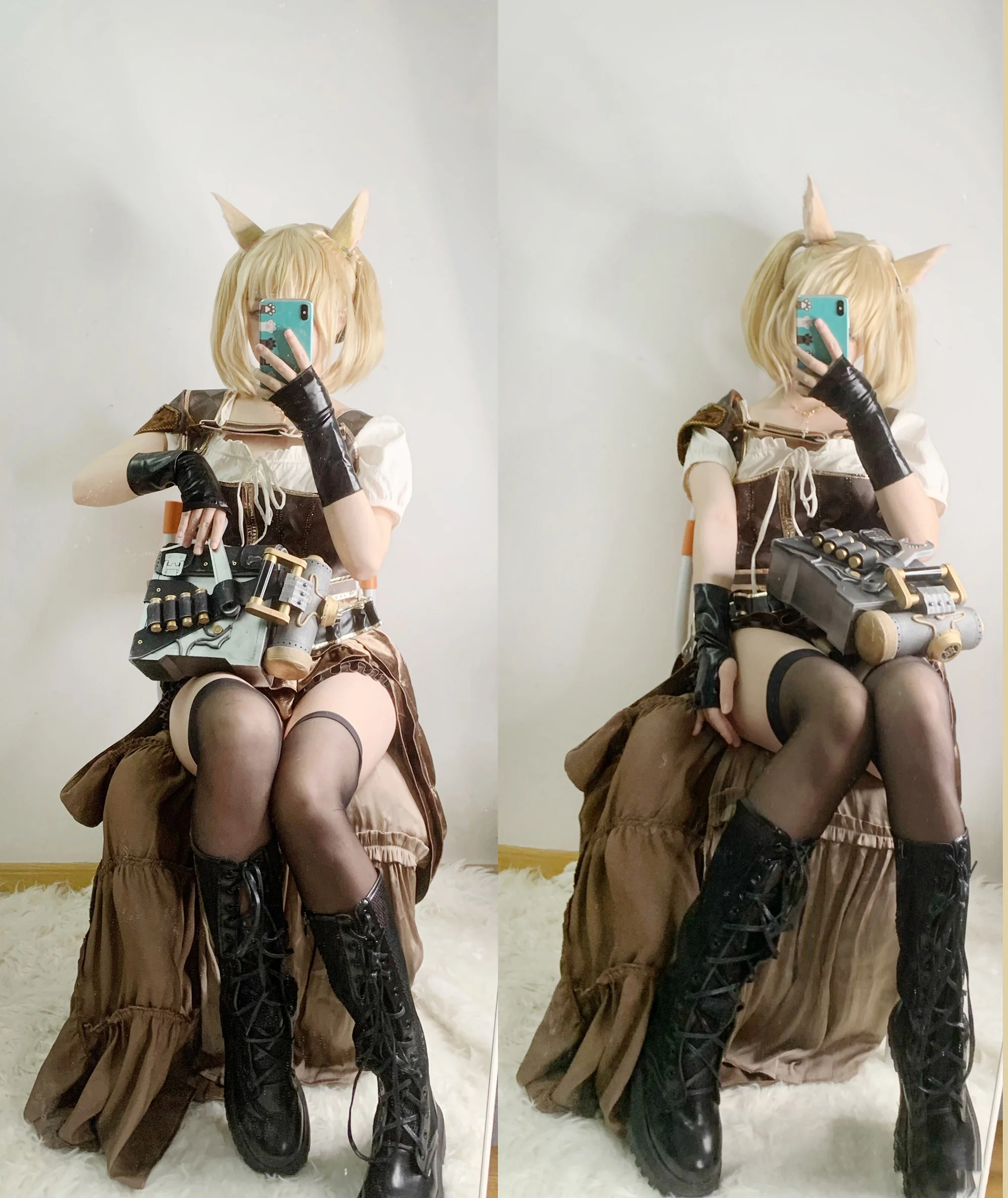 最终幻想14 猫娘机工 COS写真