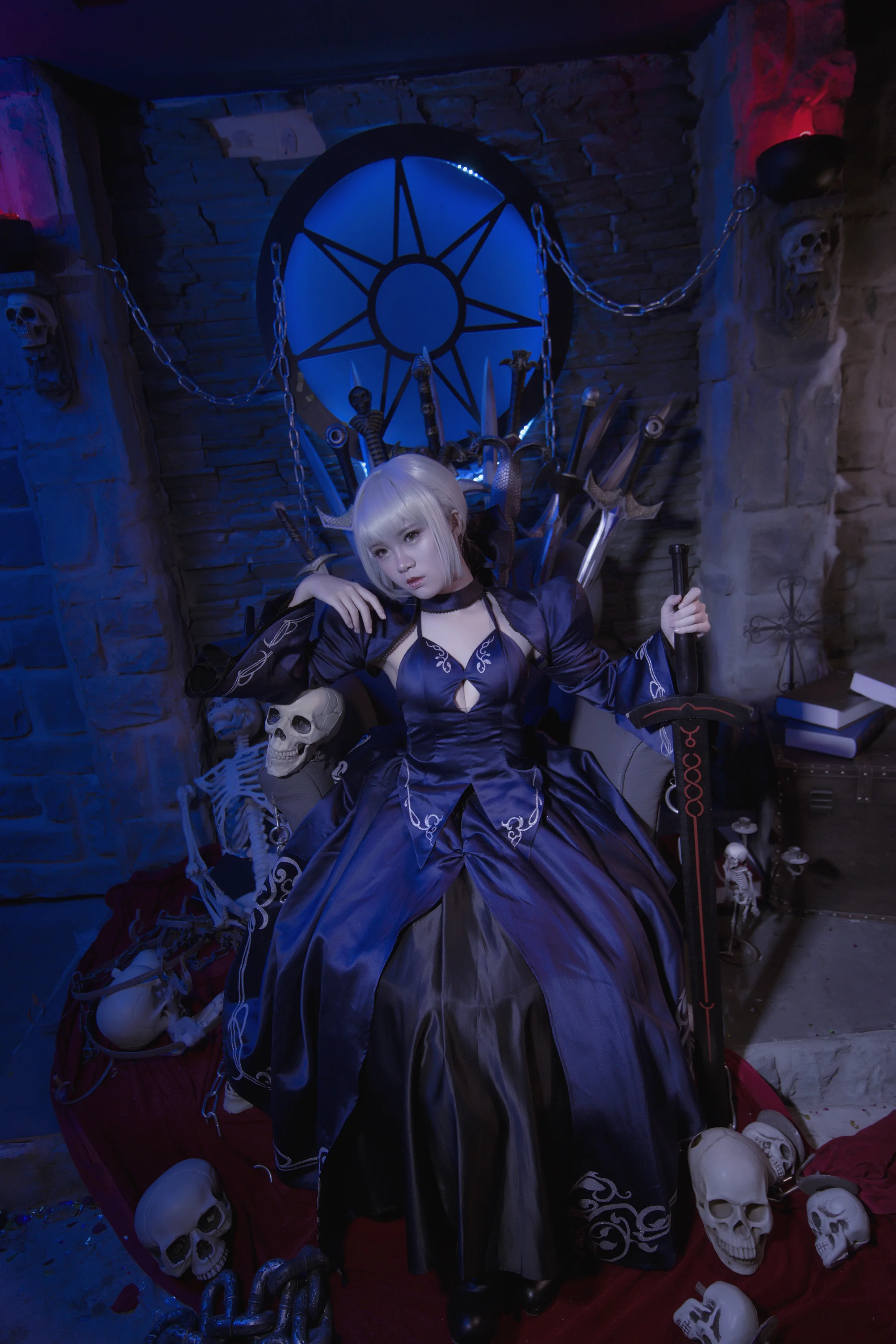 FGO黑saber礼服Ver. COS写真