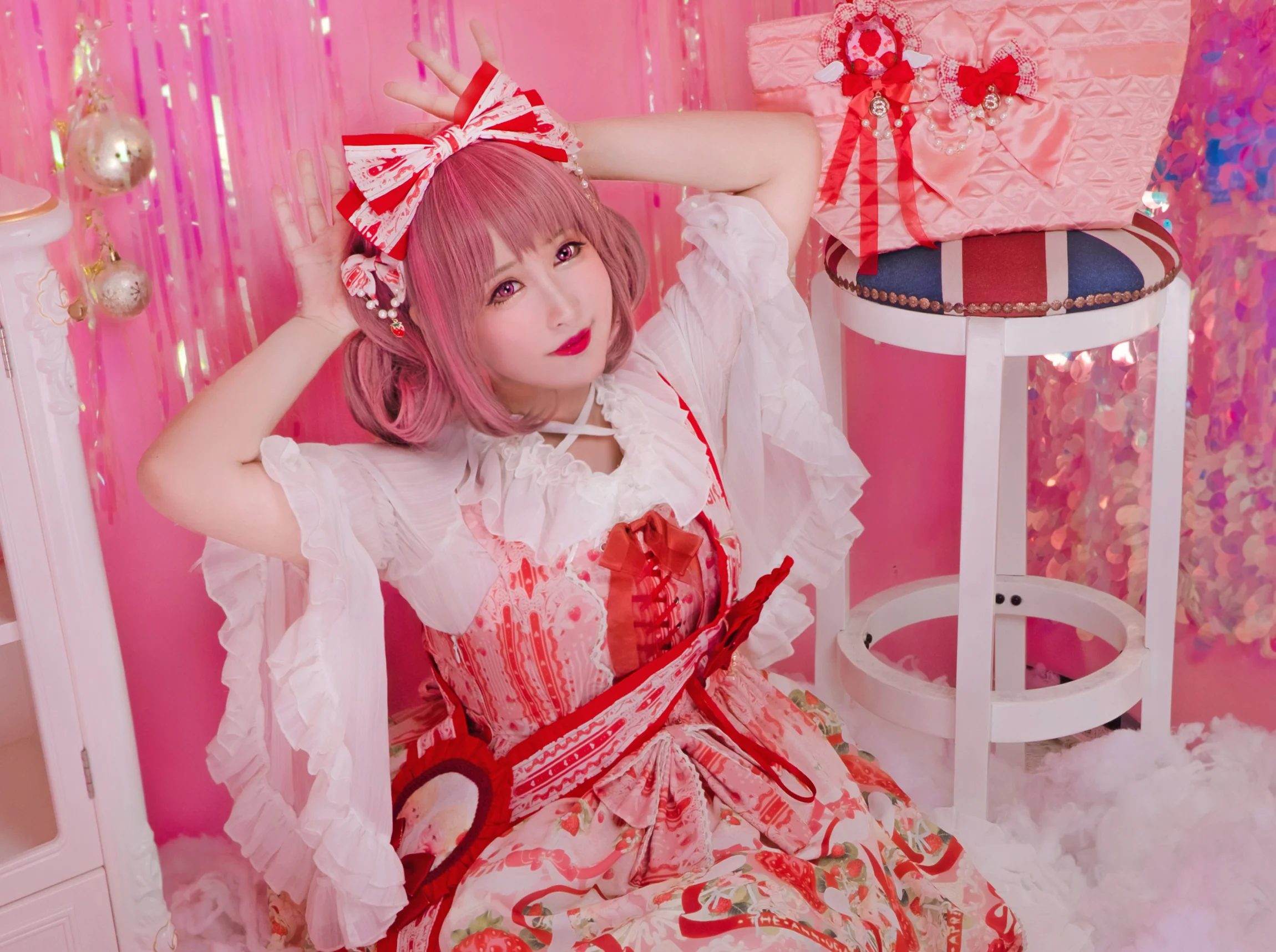 lolita装扮正片 草莓天使jsk｜高清图片集