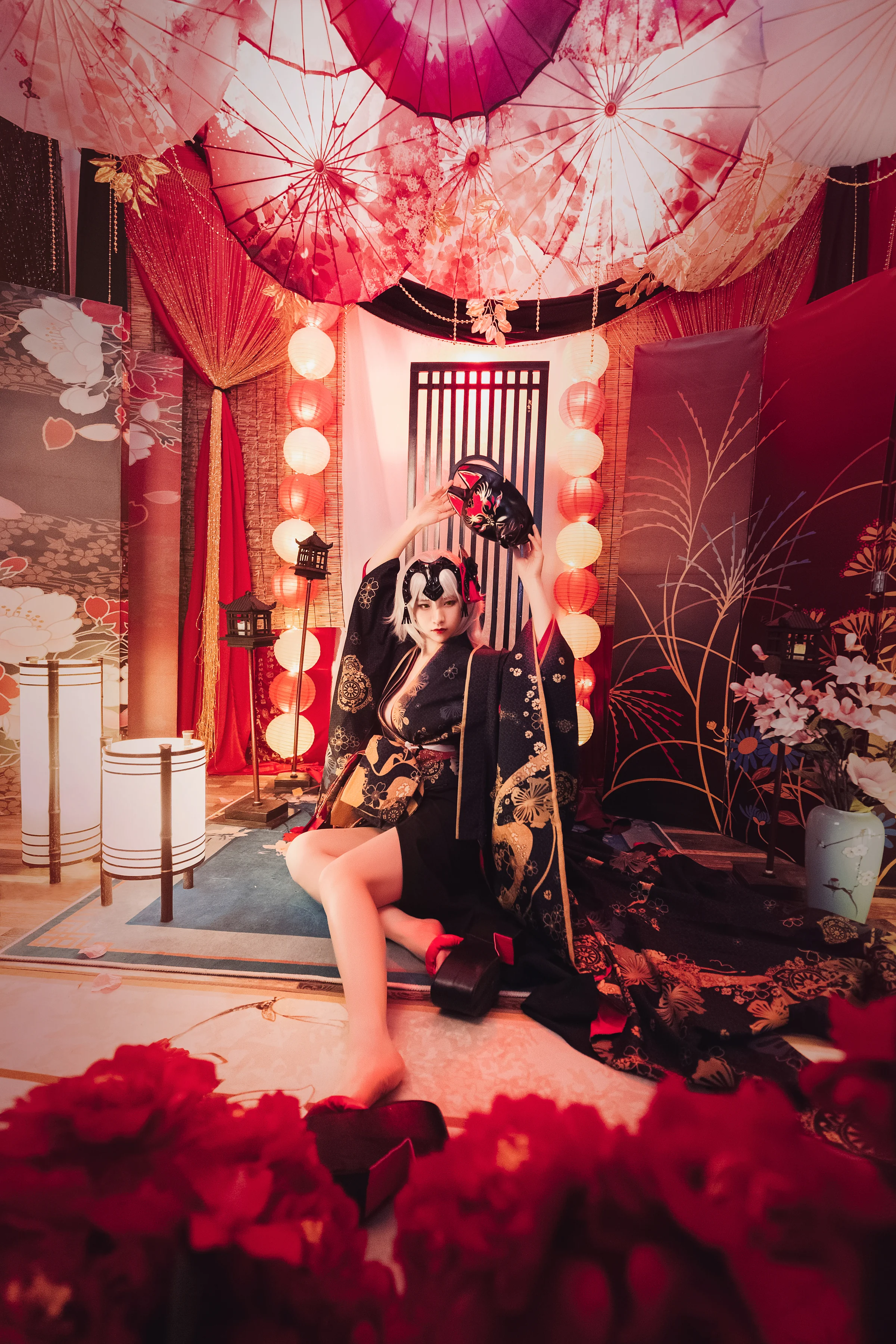 黑贞德花魁COS写真