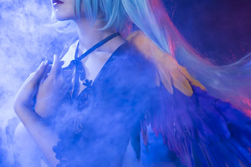 miku哥特装初音 COS写真