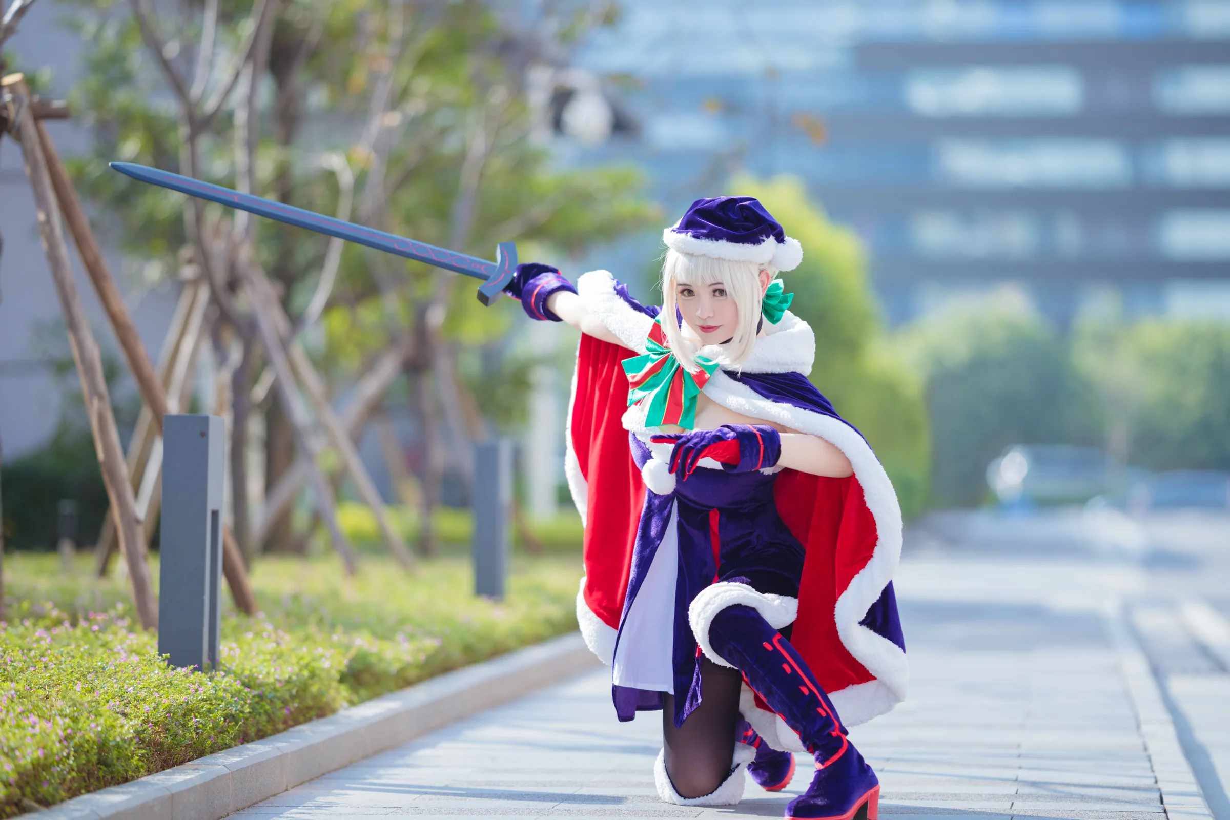 FGO 圣诞阿尔托利亚alter COS写真