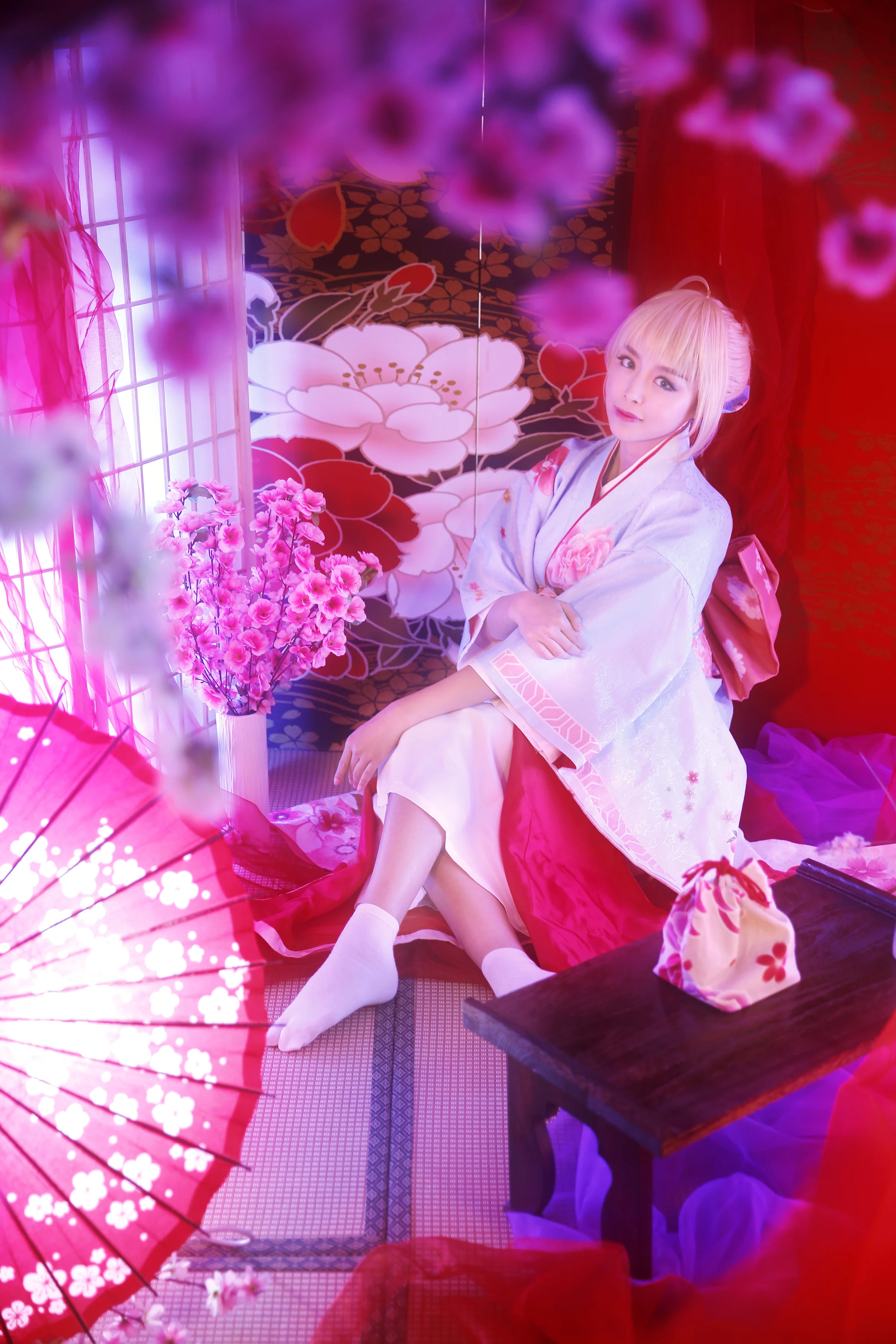 和服saber COS写真