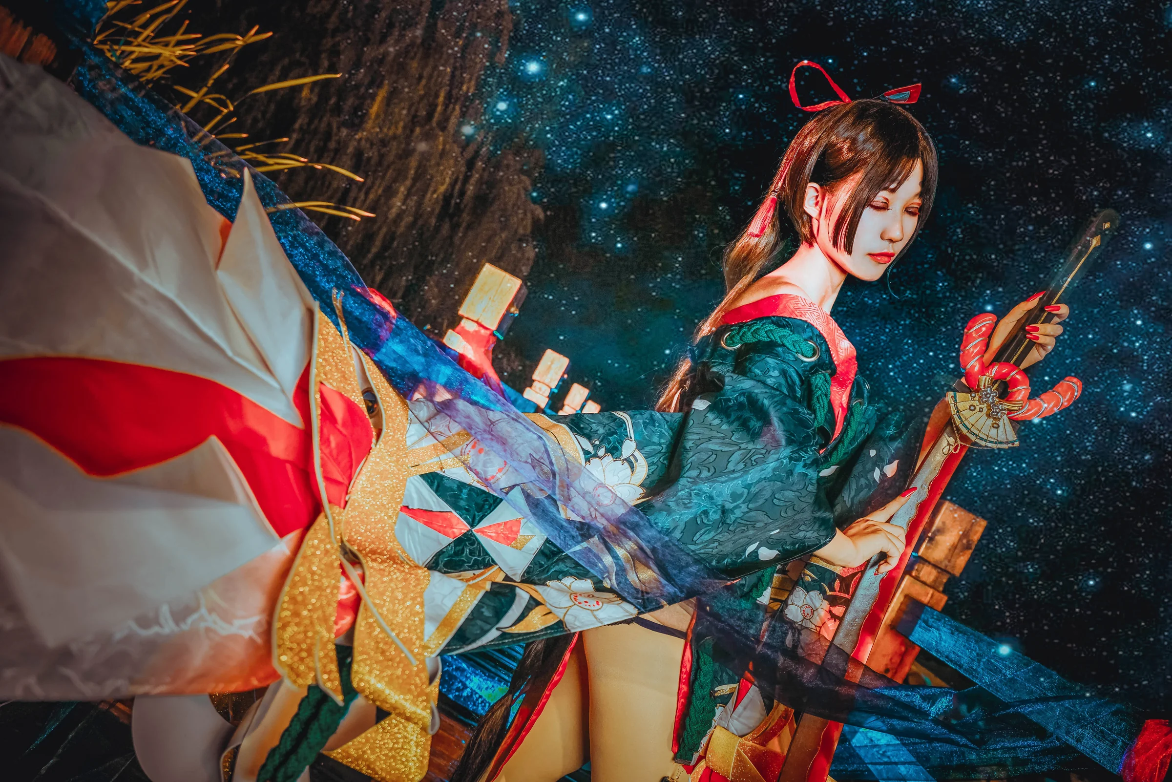 阴阳师樱雨刀舞妖刀姬COS写真
