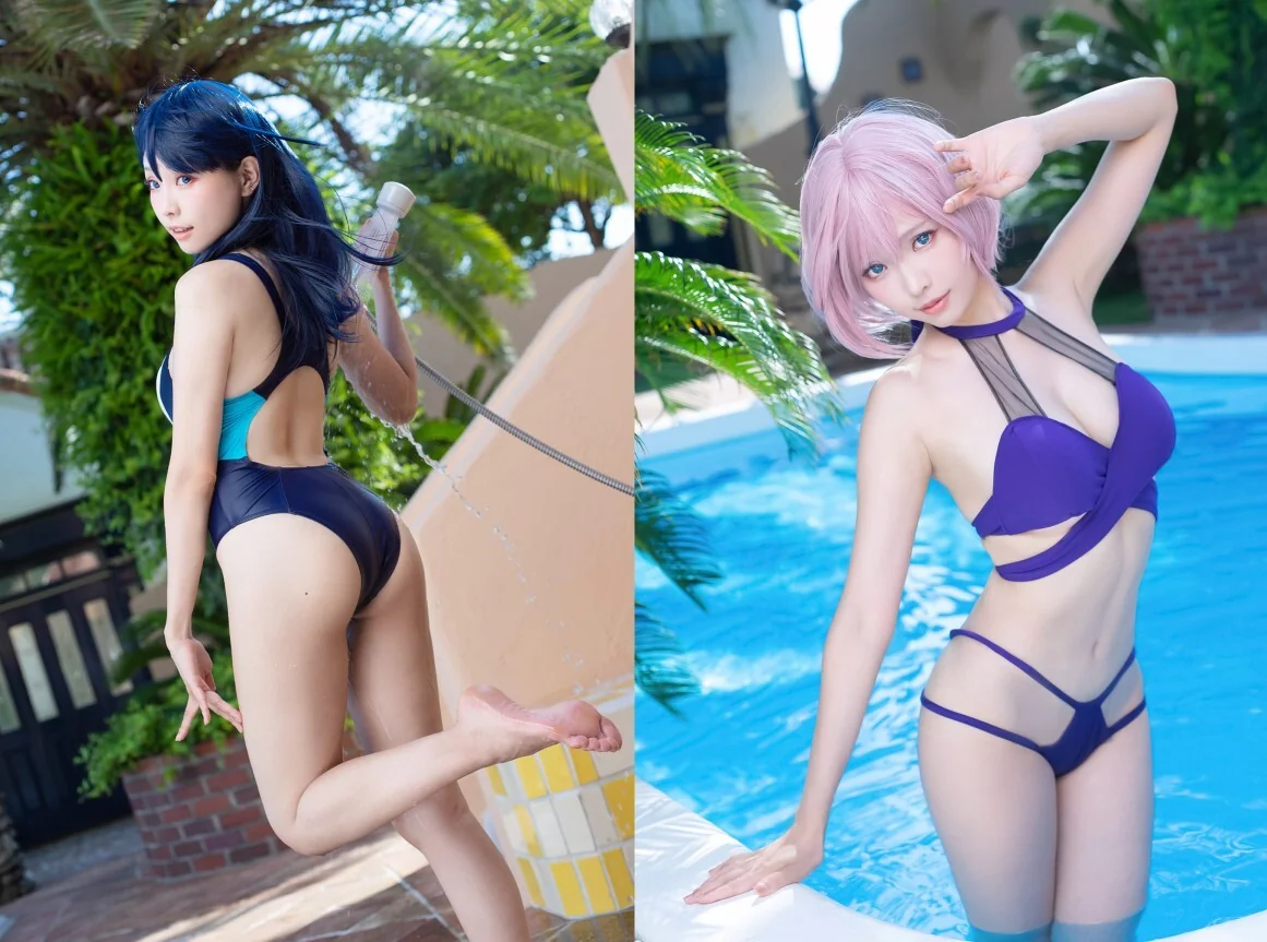 台湾妹子@Ely_eee：粉红色的可爱小猫 81套合集｜高清图片集