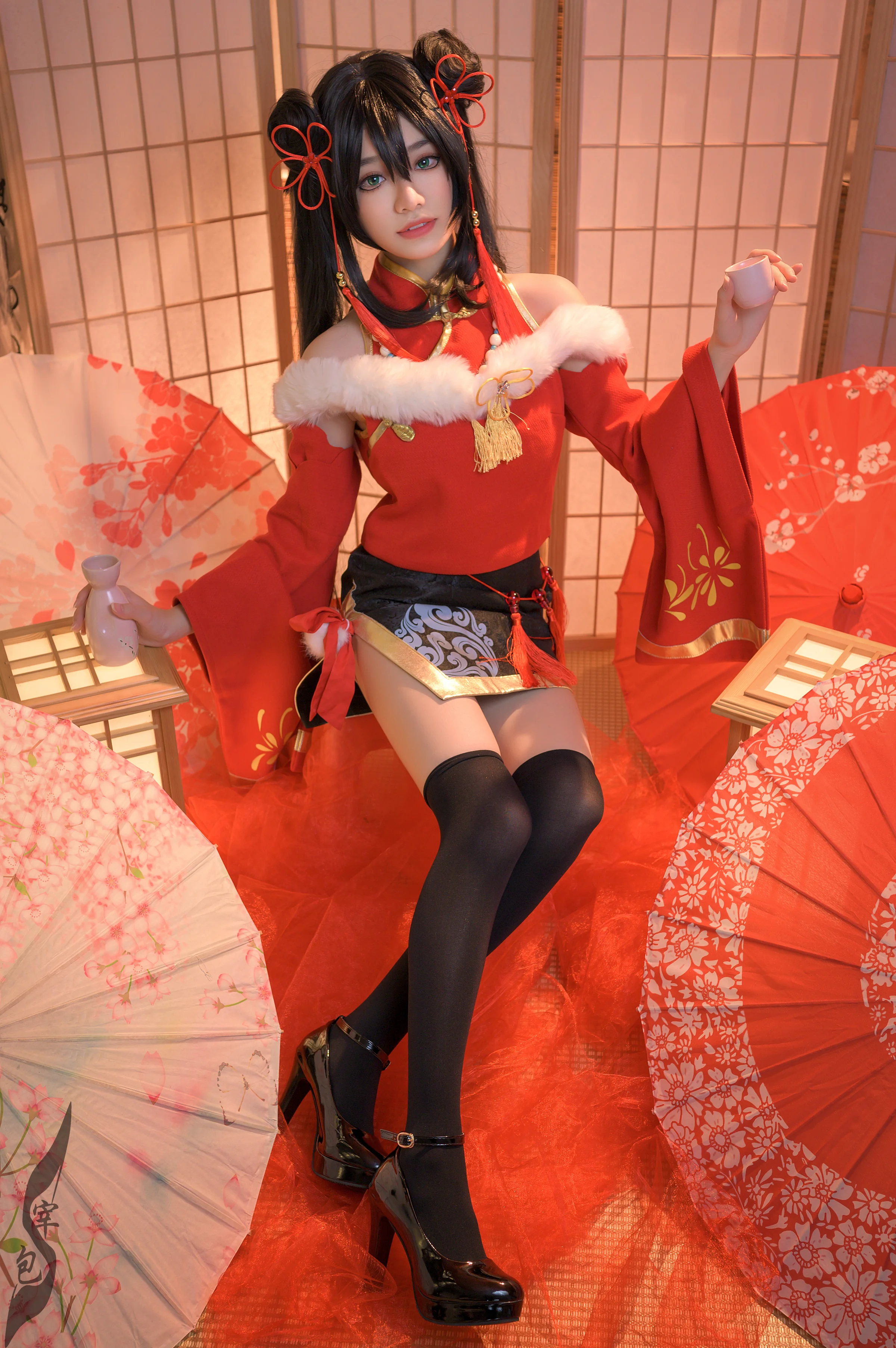 王者荣耀孙尚香新年同人COS写真