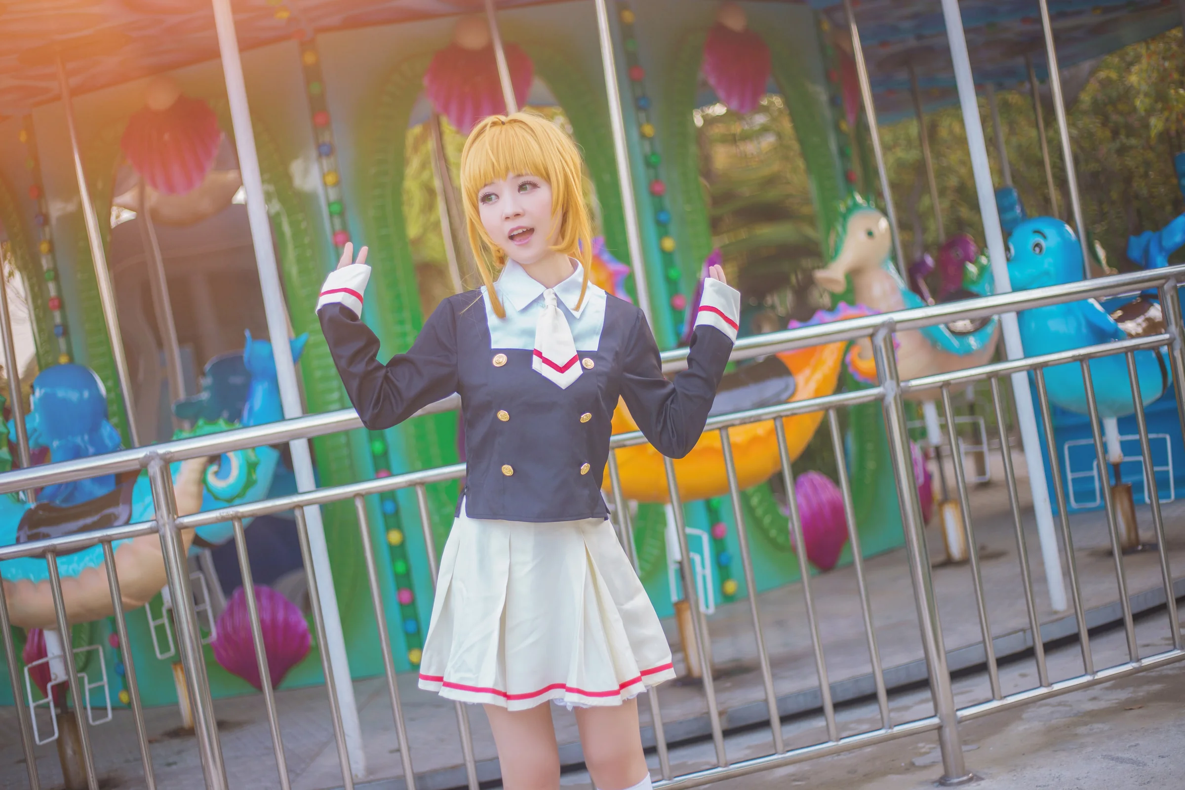 魔卡少女樱校服COS写真