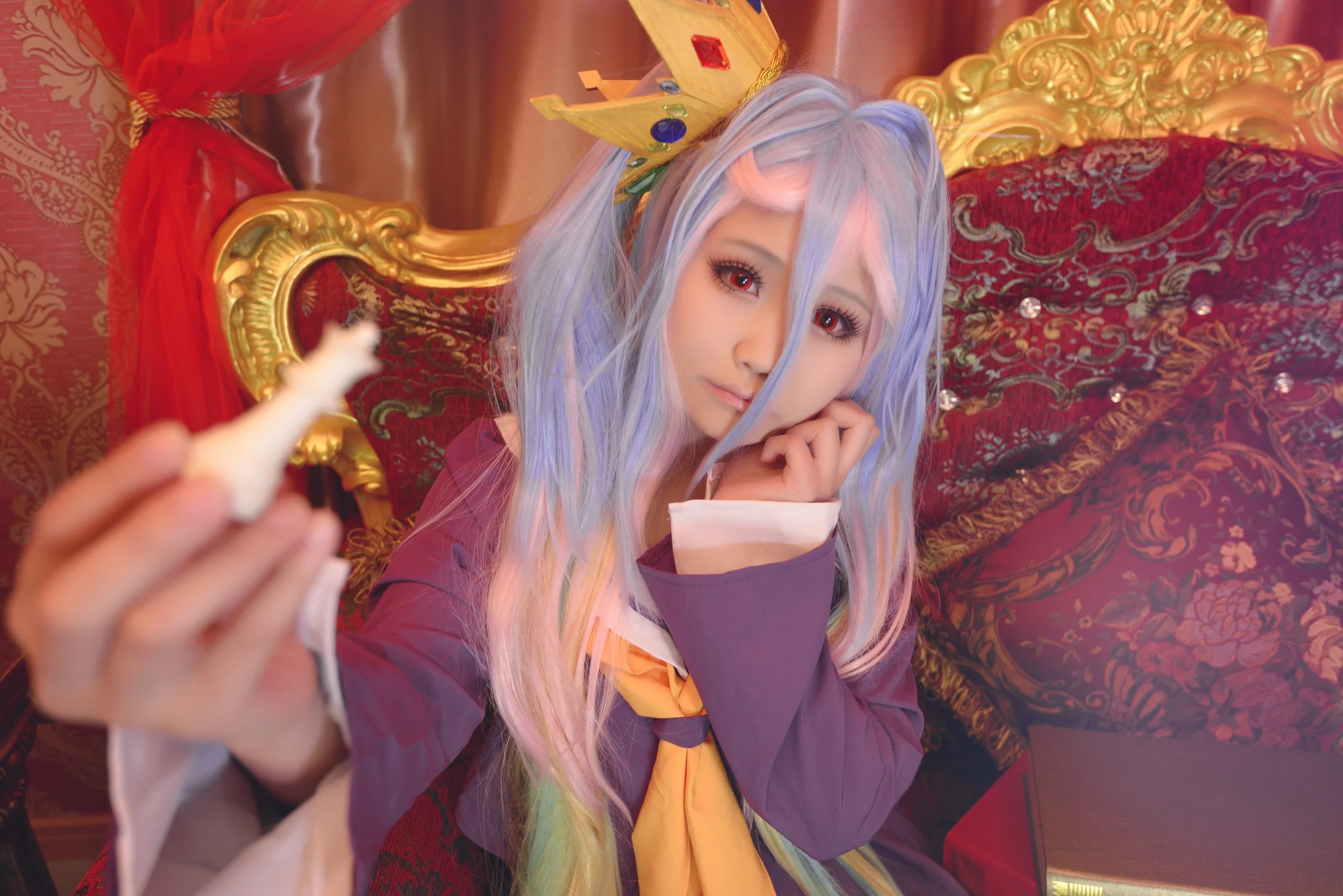 游戏人生 白 COS写真