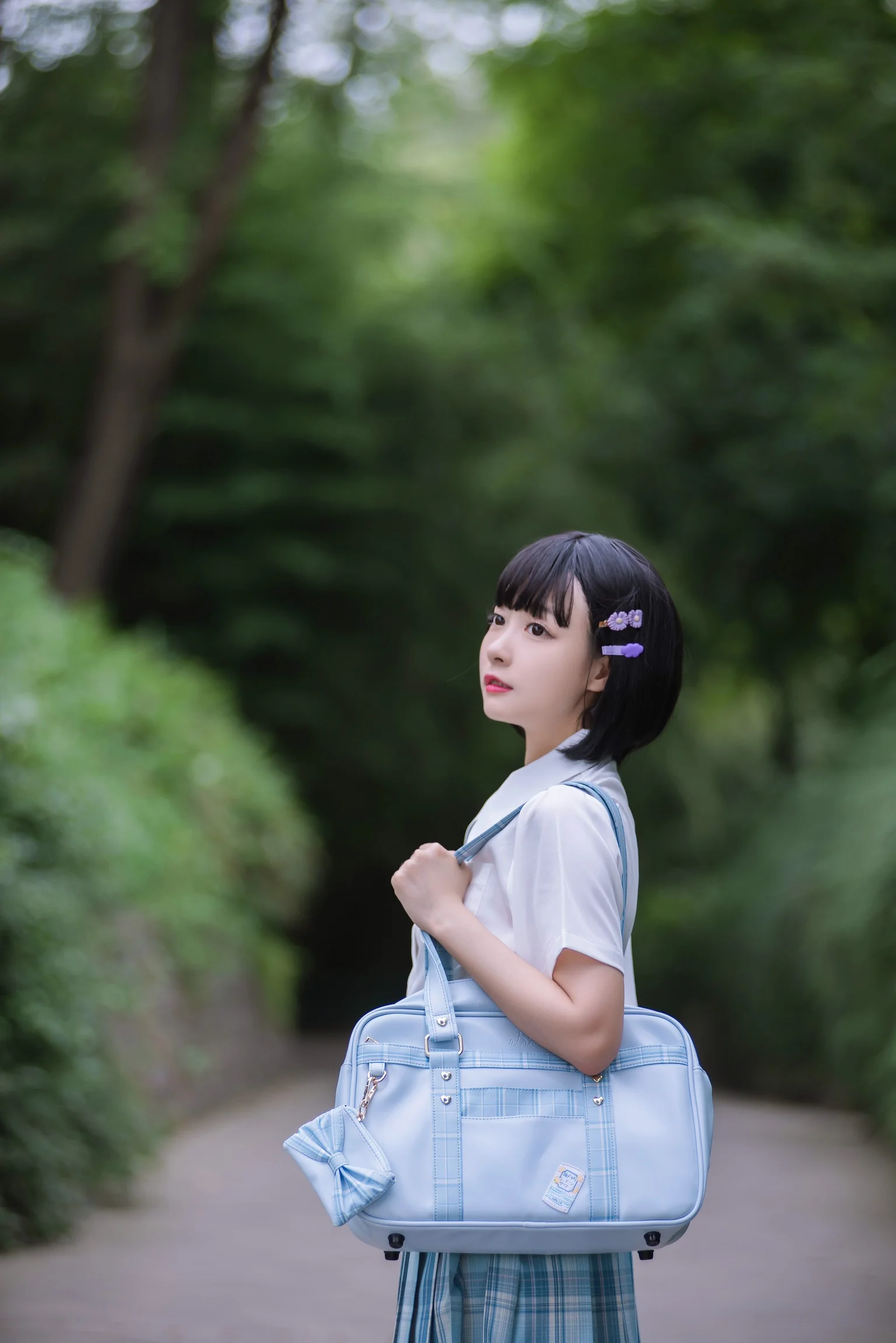 jk日常 穿上格裙，出门看风景啦｜高清图片集