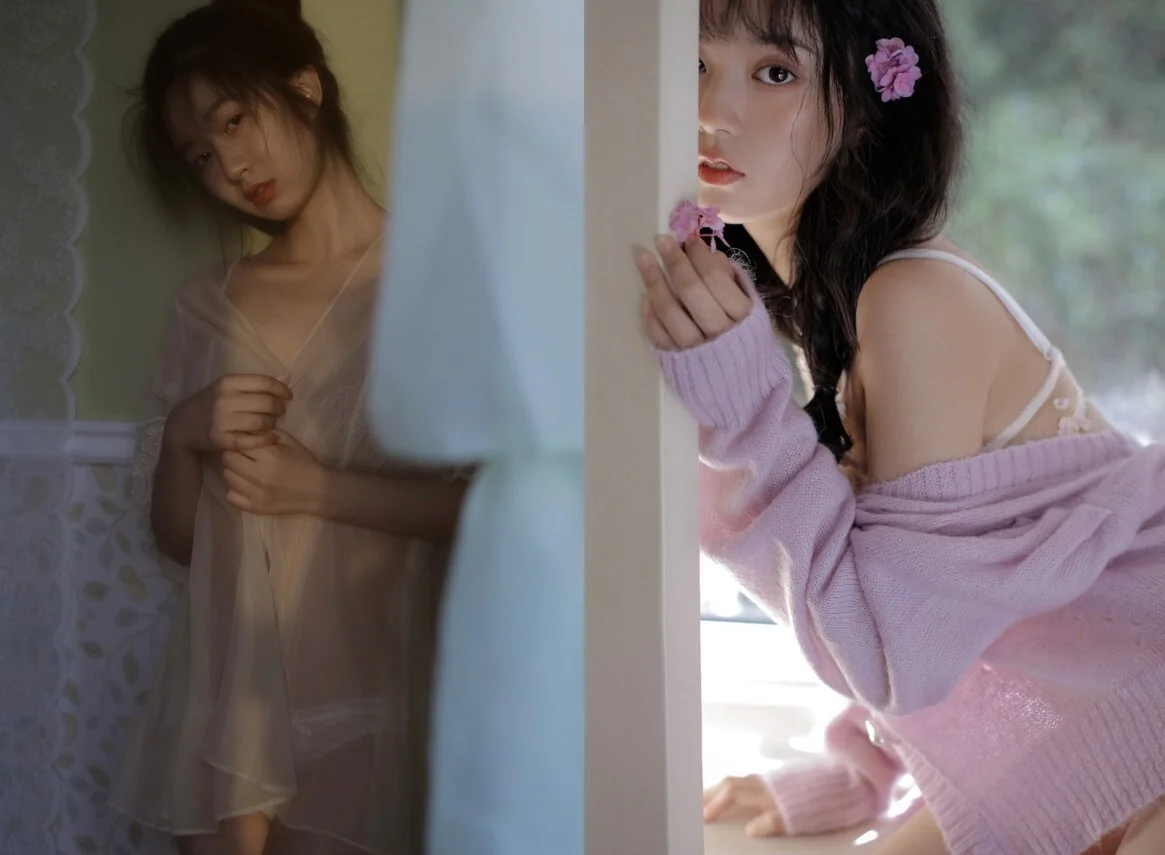 摄影博主@A-mu_: 性感写真52套合集