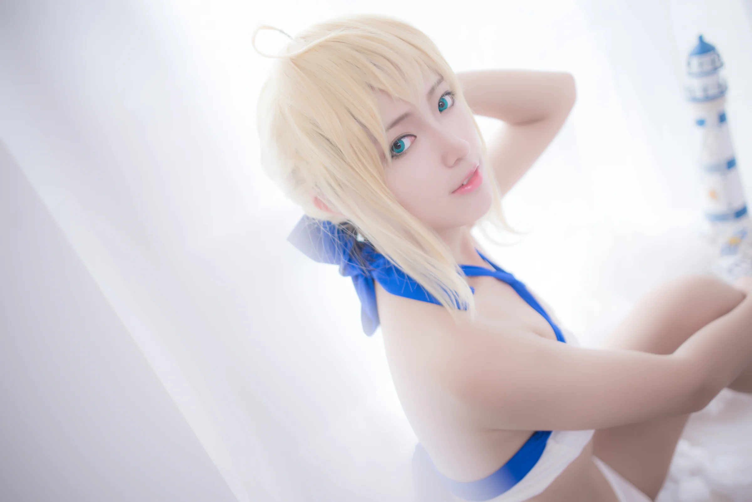 FGO 阿尔托莉亚泳装ver.COS写真